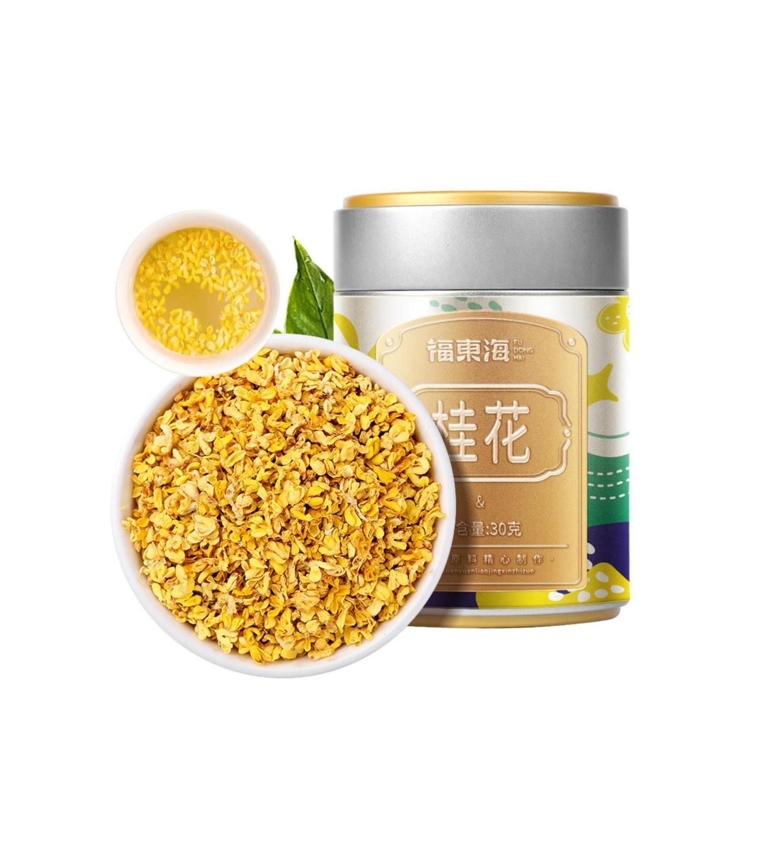  HQZMCTE Natural Dried Osmanthus Grade A for an Aromatic and Refreshing Herbal Tea 30g - Buy Online on GoSupps.com