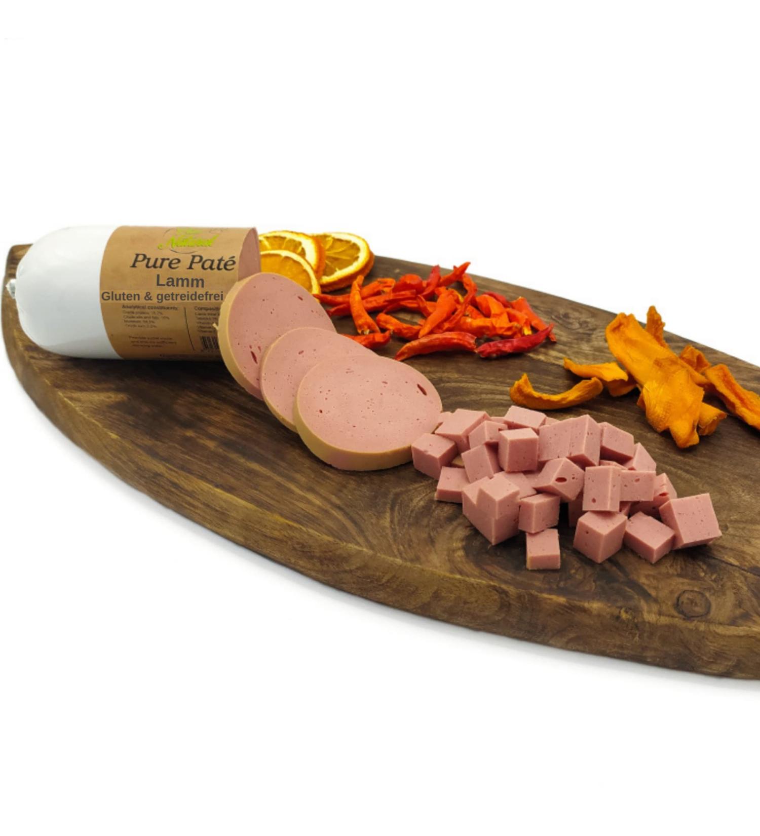 Paw Natural Hundenwurst Cutting Festival | 400g Gluten-Free Lamb Sausage | Healthy Fresh Meat | Grain-Free Dog Treats - Buy Online on GoSupps.com