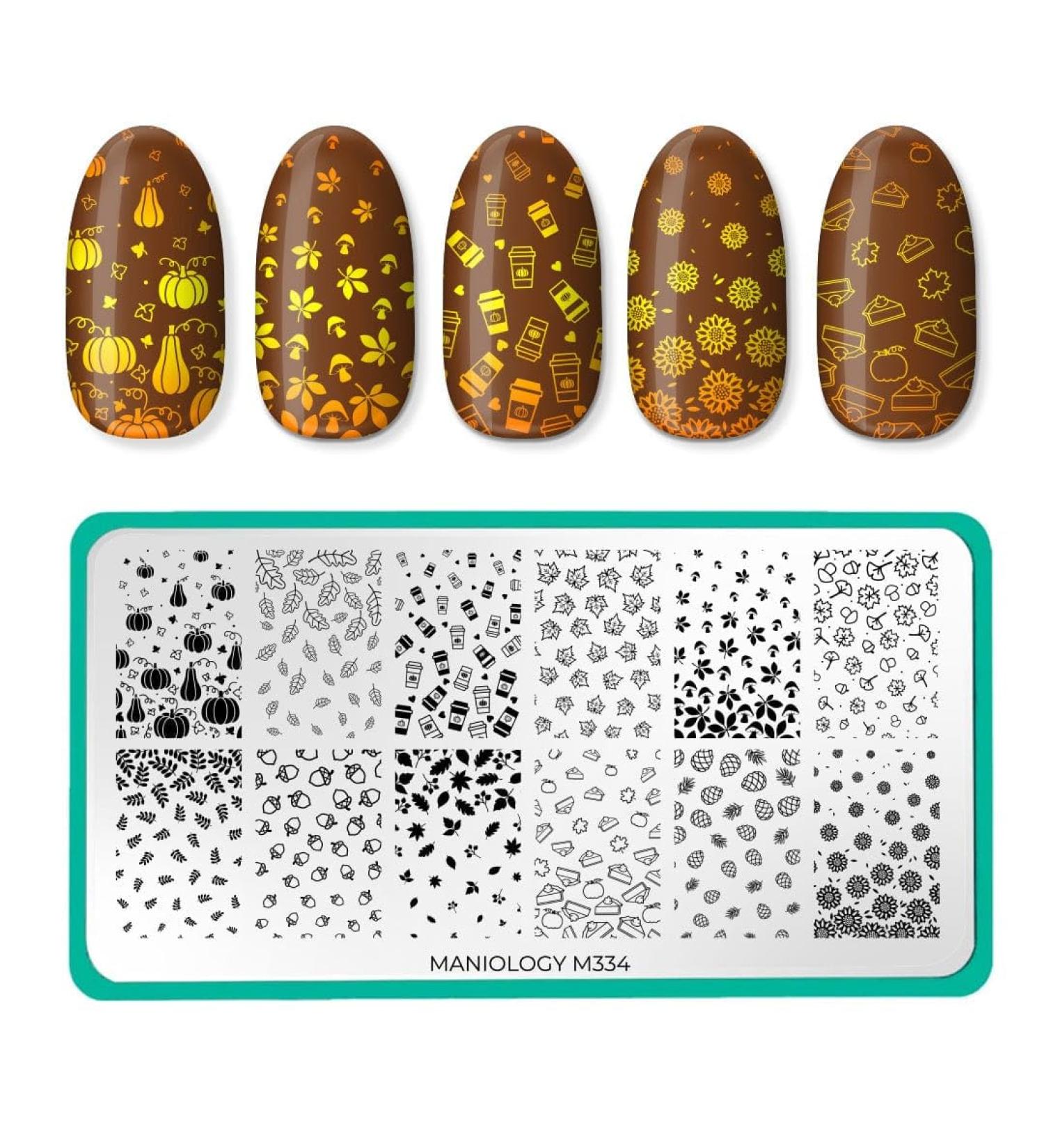 Shop Maniology Season Gradients Nail Stamping Plate - Fall-Inspired Gradient Designs for Stunning Manicures | International Shipping Available - Buy Online on GoSupps.com