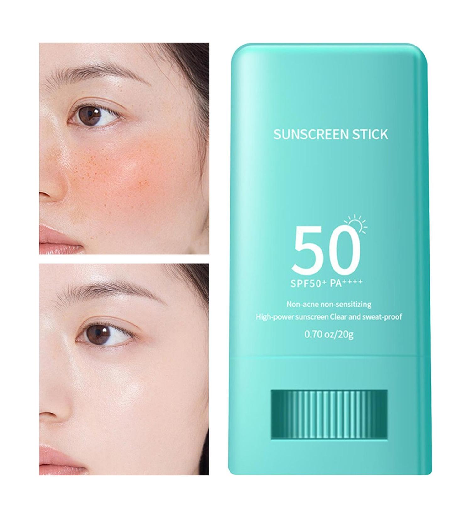 Gdnhovfnxe Sunscreen Face Sun Block Stick Sun Cream Stick Spf 50 Sunscreen Stick Portable Sun Stick For All Skin Types Water Resistant Face Body Sunscreen Strong UV Protection - Buy Online on GoSupps.com