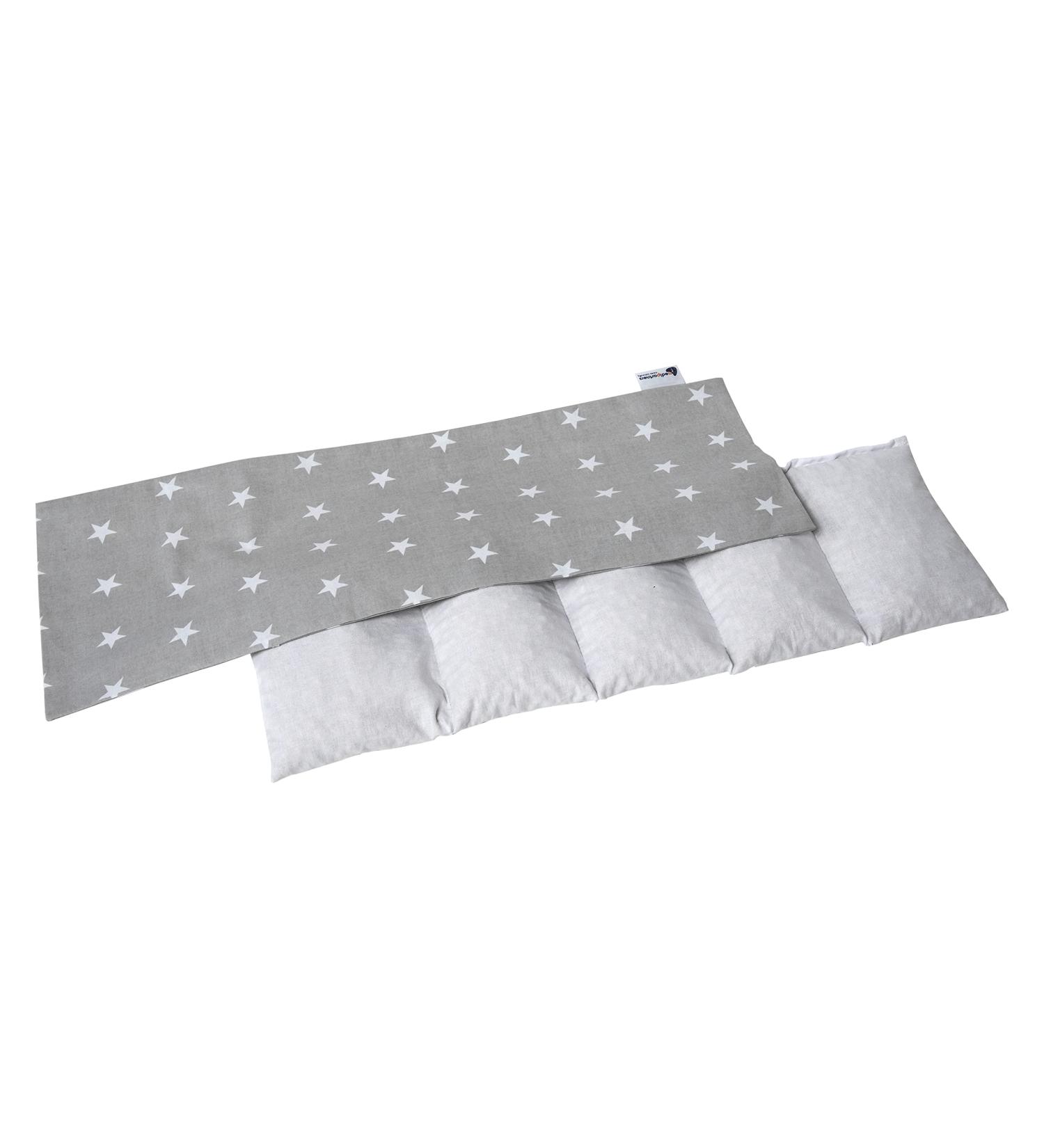 Medi Partners Kirschkernkissen 60x20cm | 800g 100% Cotton Heat & Cold Therapy Pillow | Eco-Friendly 5 Chamber Design - Buy Online on GoSupps.com