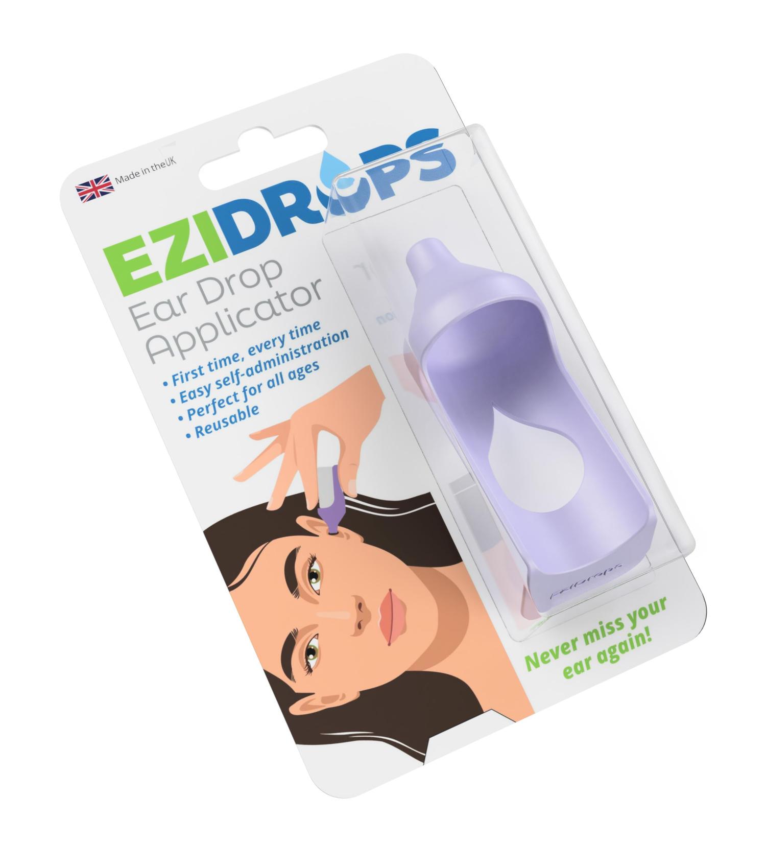 EziDrops Ear Drop Dispenser Aid - Easy Ear Drop Applicator - Safe & Easy Ear Care - Buy Online on GoSupps.com