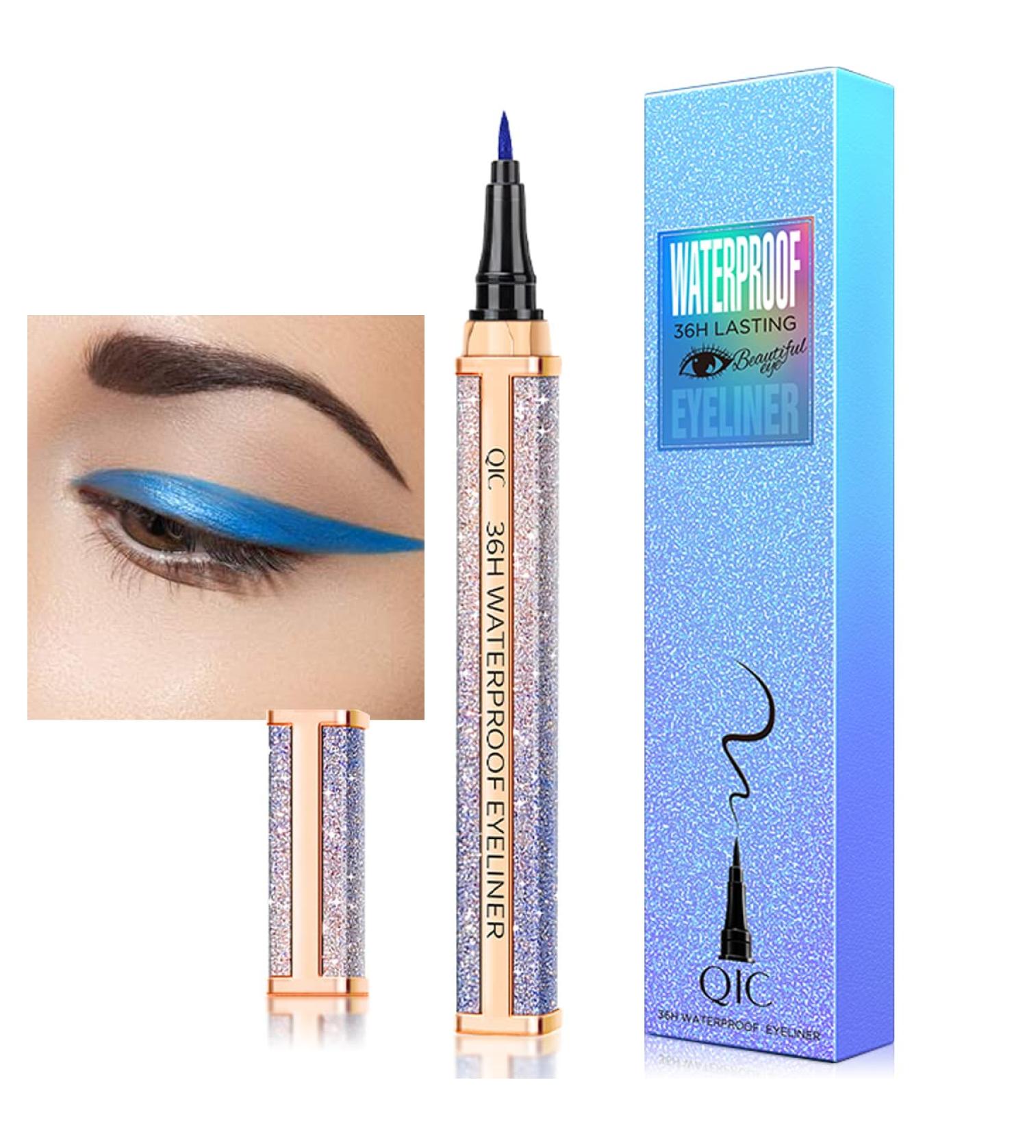 DekRion Liquid Eyeliner - Moonlight Blue | Smudgeproof, Waterproof, Long-lasting - Buy Online on GoSupps.com
