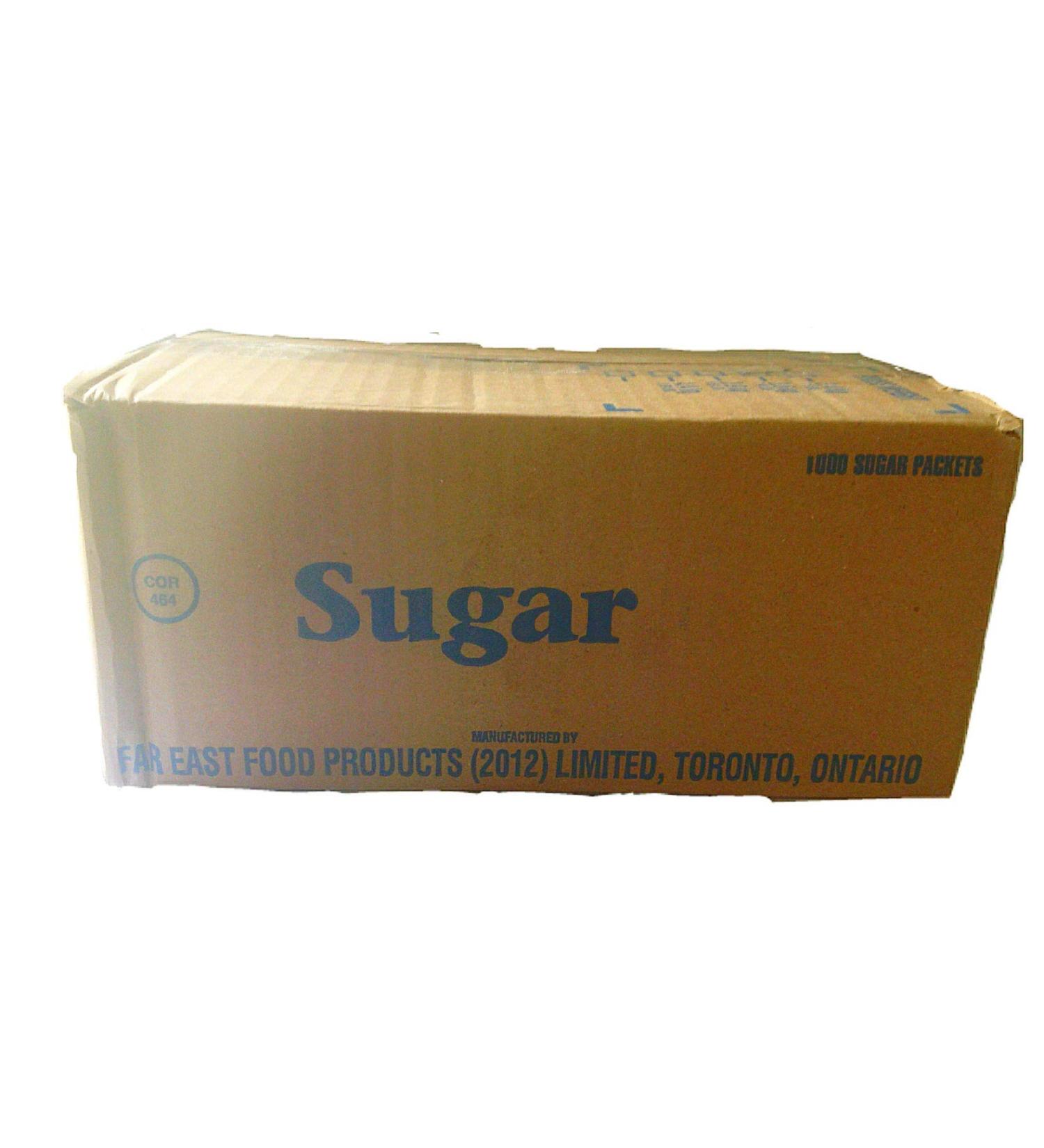 Far East Granulated White Sugar Packets (Sachets) - 3 Gram/Packet (1000 Packets)
