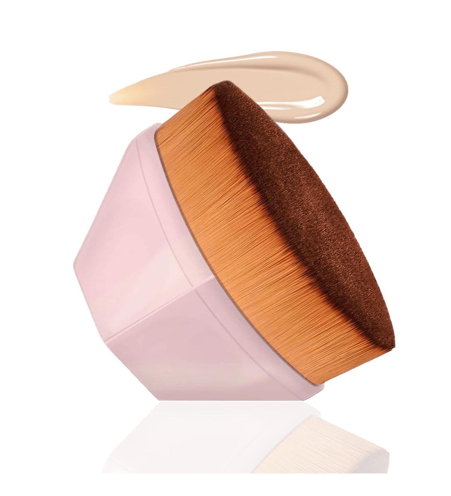 Vodoco Flat Kabuki Foundation Brush for Liquid and Powder Makeup - Pink - Buy Online on GoSupps.com