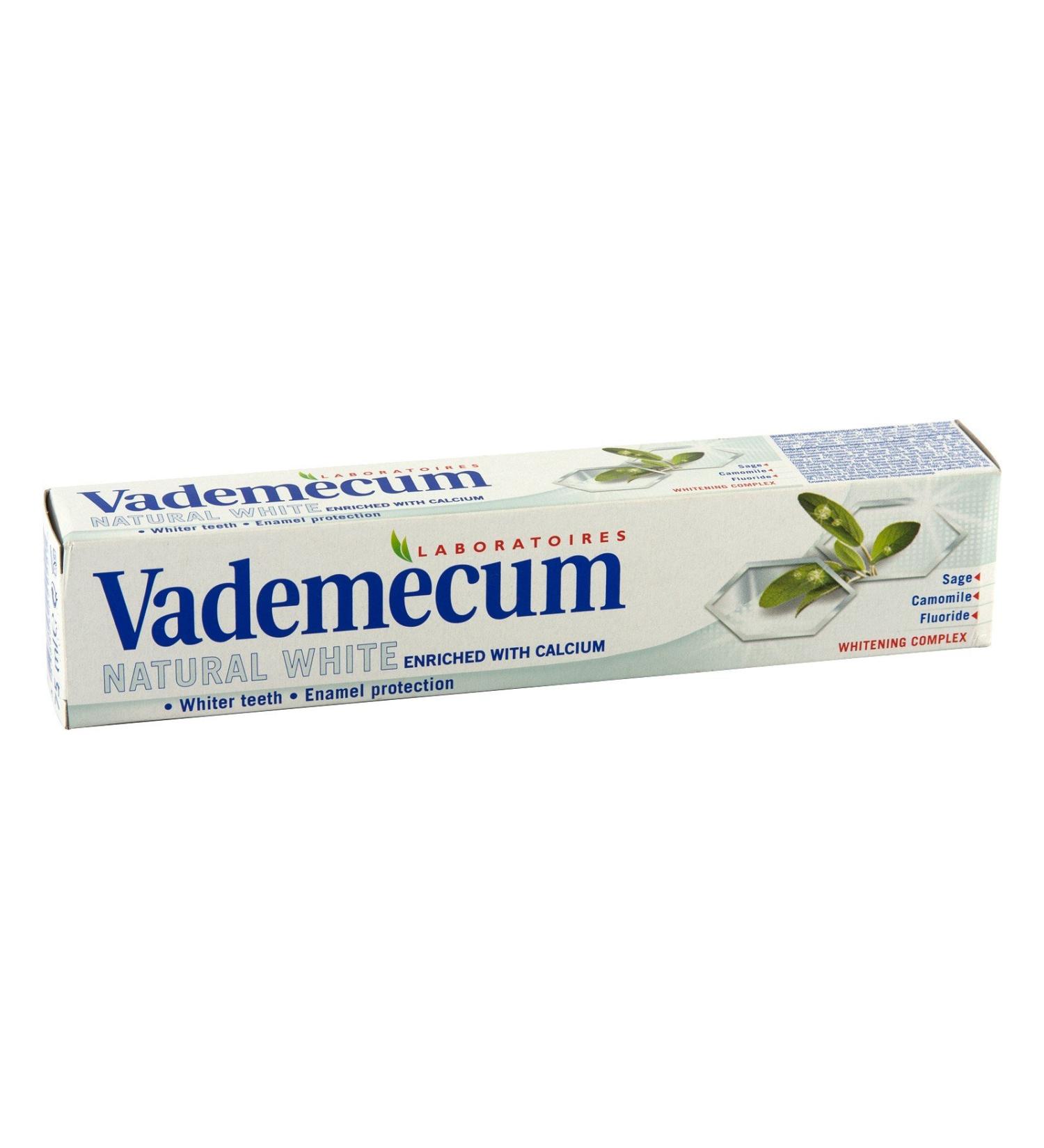 Vademecum Herbal Toothpaste 4oz - Natural White - 6 Count