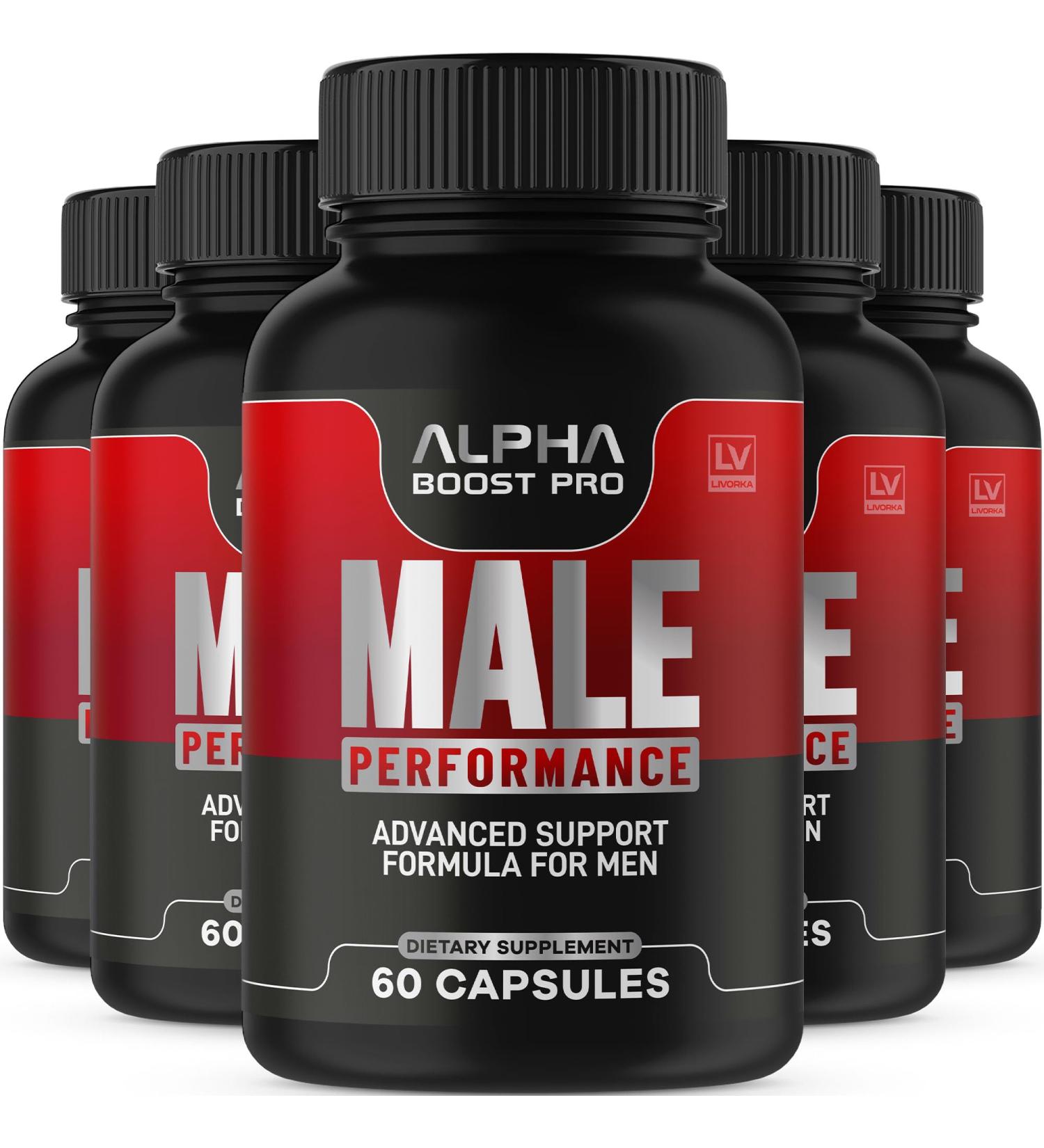 (5 Pack) Alpha Boost Pro Capsules Alpha Boost Pro Official Advanced Formula AlphaBoost Pro All Natural Pills Alfa Boost Pro for Overall Health Alpha Boost Pro Reviews 300 Capsules for 5 Months - Buy Online on GoSupps.com