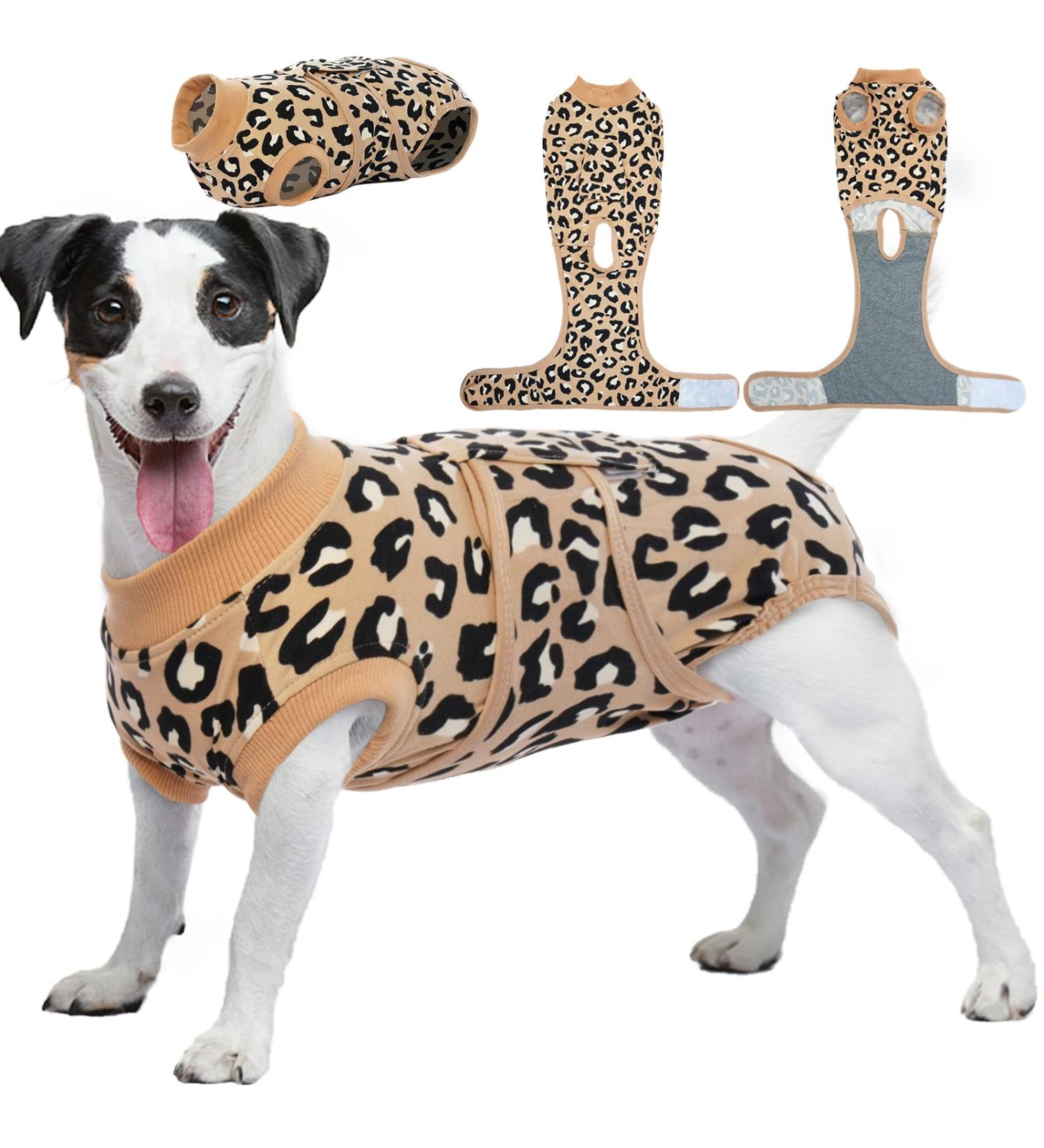 Buy Kuoser Dog Body - Post-Op Recovery Suit for Dogs & Cats | Breathable Anti-Licking Dark Brown | Ideal After Surgery - Buy Online on GoSupps.com