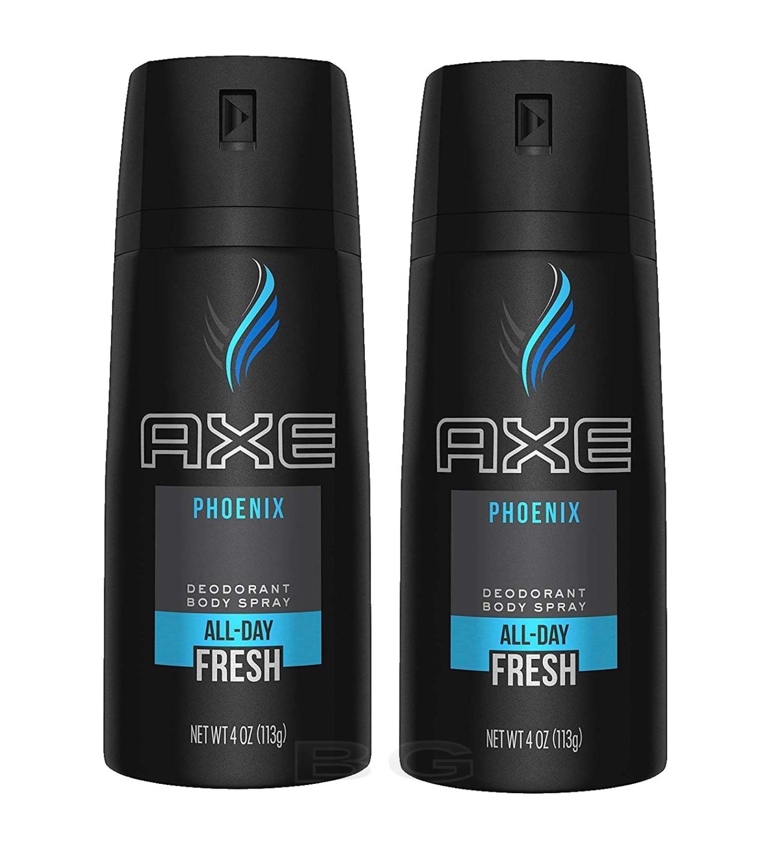 AXE Phoenix Body Spray for Men 4 oz - 2 Pack | Long-lasting Fragrance - Buy Online on GoSupps.com