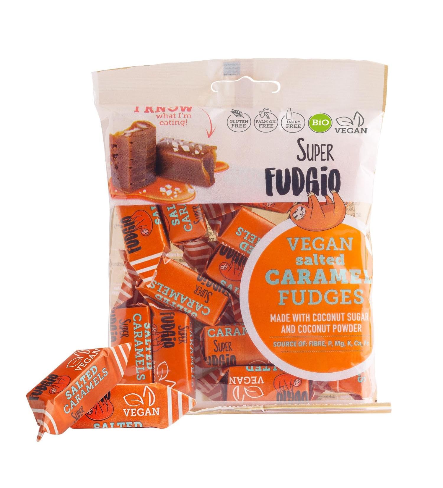 Super Fudgio Bio Bonbons - Vegan & Gluten-Free Caramel Candies | Organic Coconut Milk & Sugar | 10x150g Multipack - Buy Online on GoSupps.com
