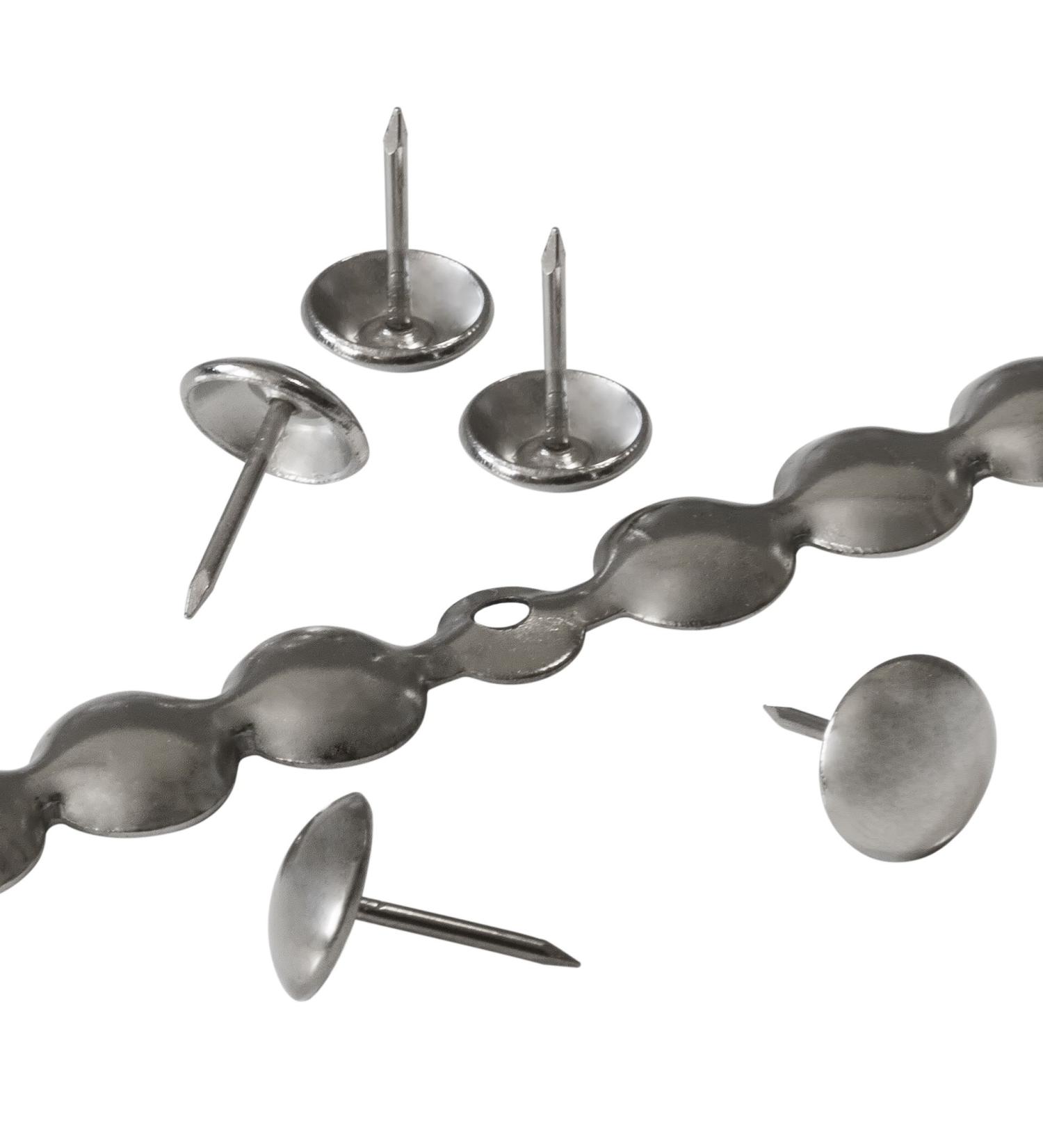 Decotacks Silver Upholstery Nailhead Trim, 4 Strips, 11mm Head, 6 Meter Coverage, Nickel/Silver Finish - Buy Online on GoSupps.com