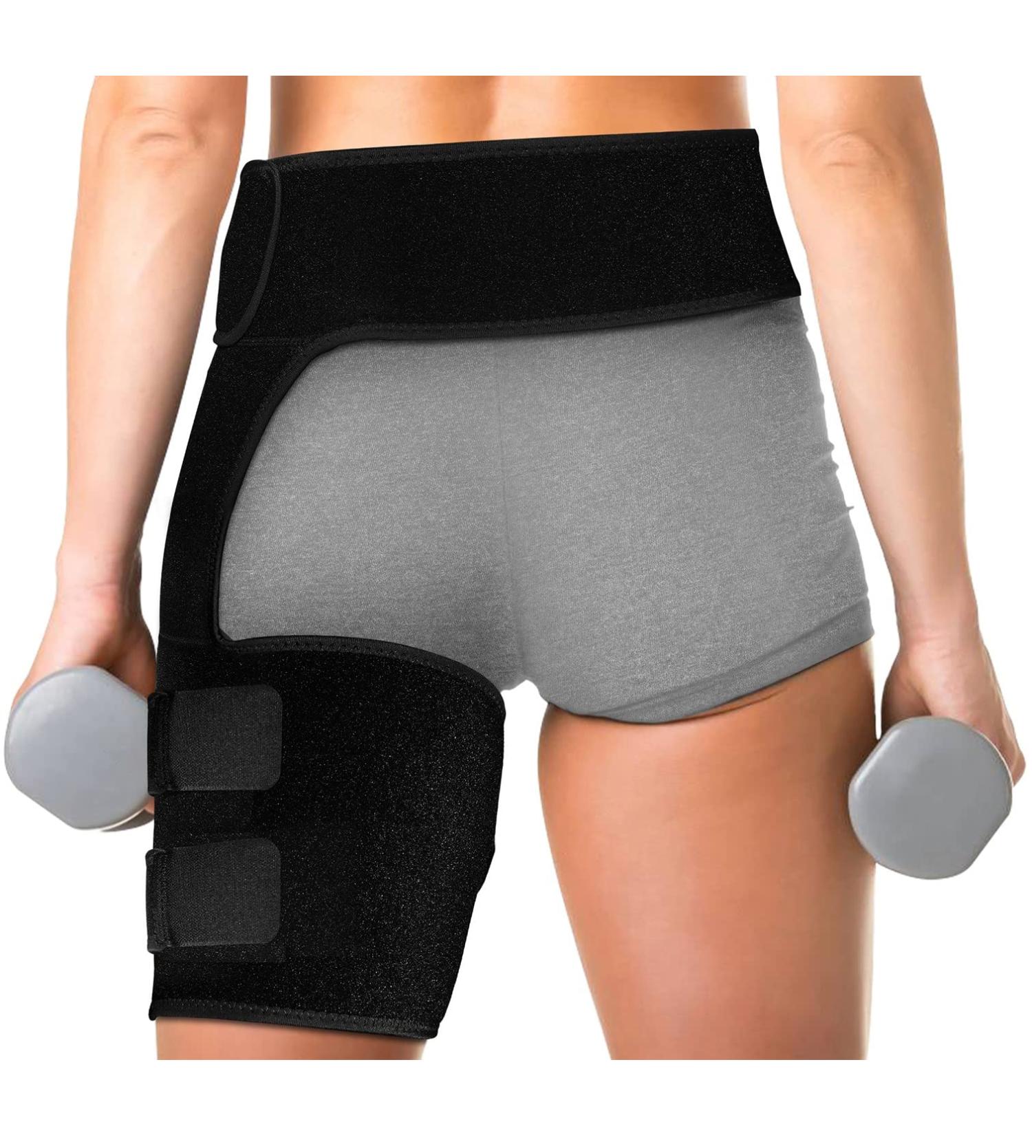 Auskang Hip Brace: Adjustable Groin Support for Pulled Groin & Hamstring Injury Recovery - Unisex - Buy Online on GoSupps.com