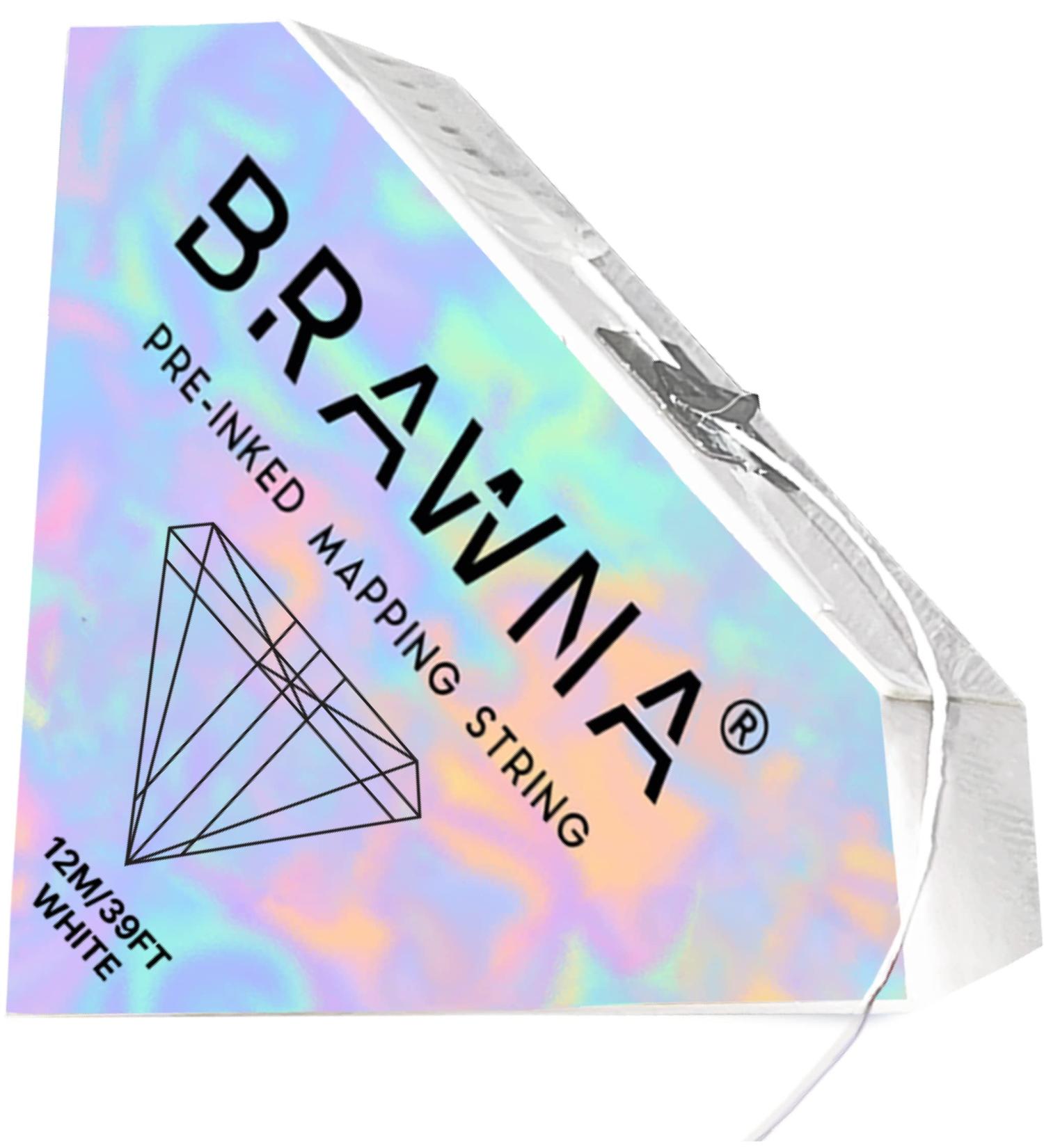 White 12M Brow Mapping String for Precise Eyebrow Measuring - PMU Kit Essential - Microblading Supplies - Pre-Inked Thread 1 Count - Buy Online on GoSupps.com