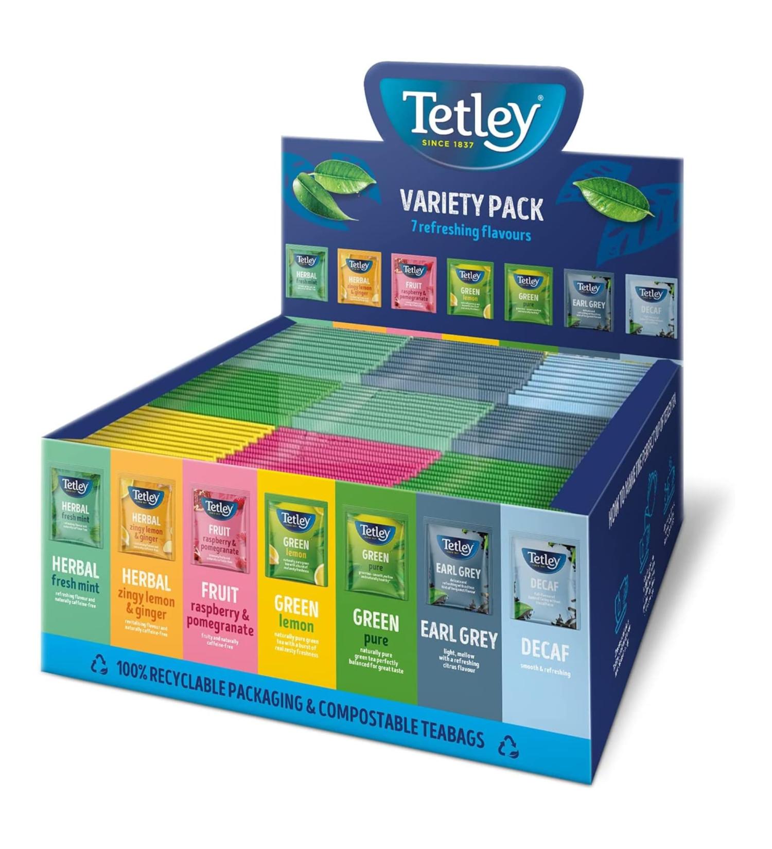 Tetley Variety 90 Tea Bags (2 Pack) - Buy Online on GoSupps.com