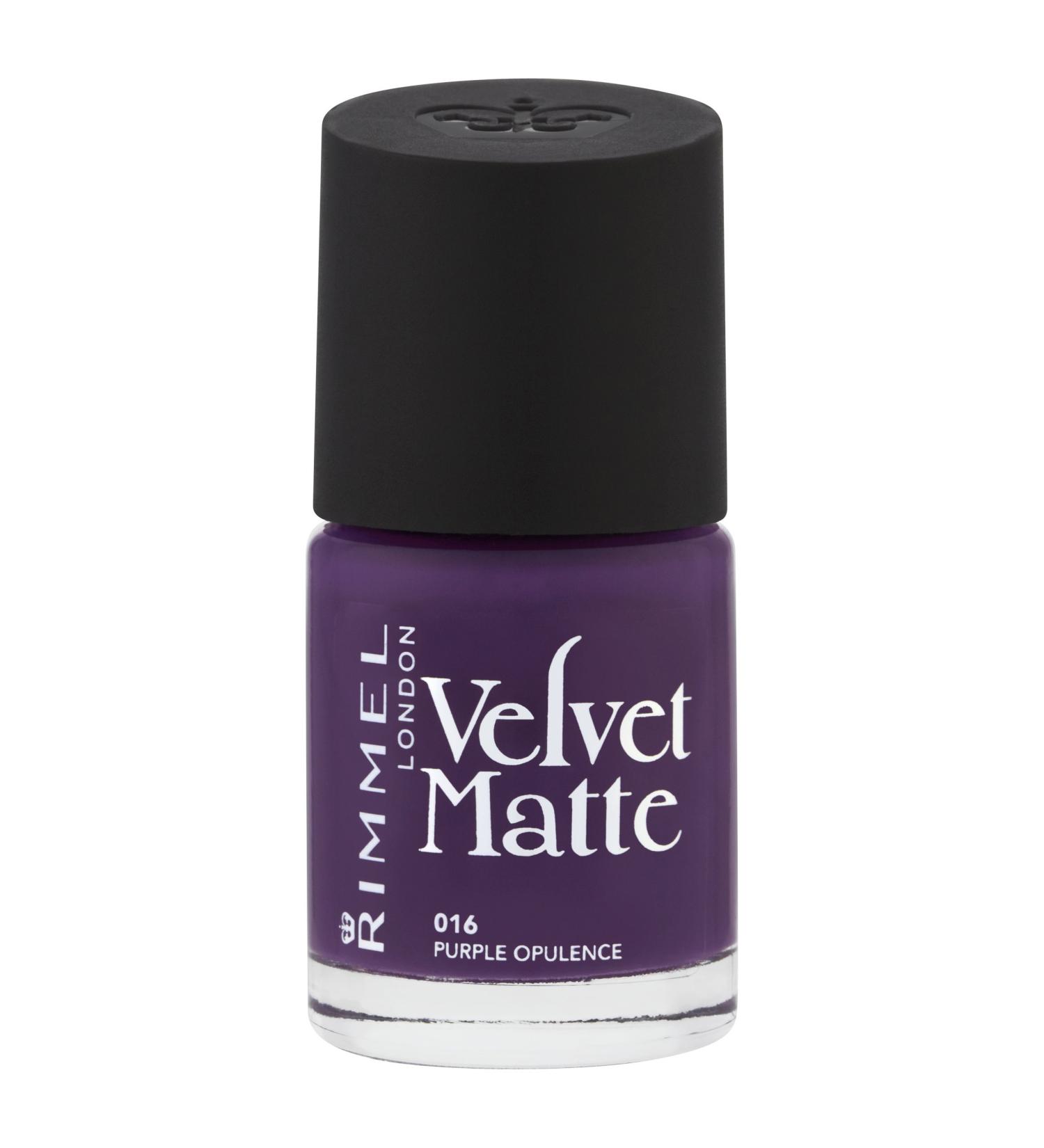 Rimmel Velvet Matte Nail Polish Purple Opulence