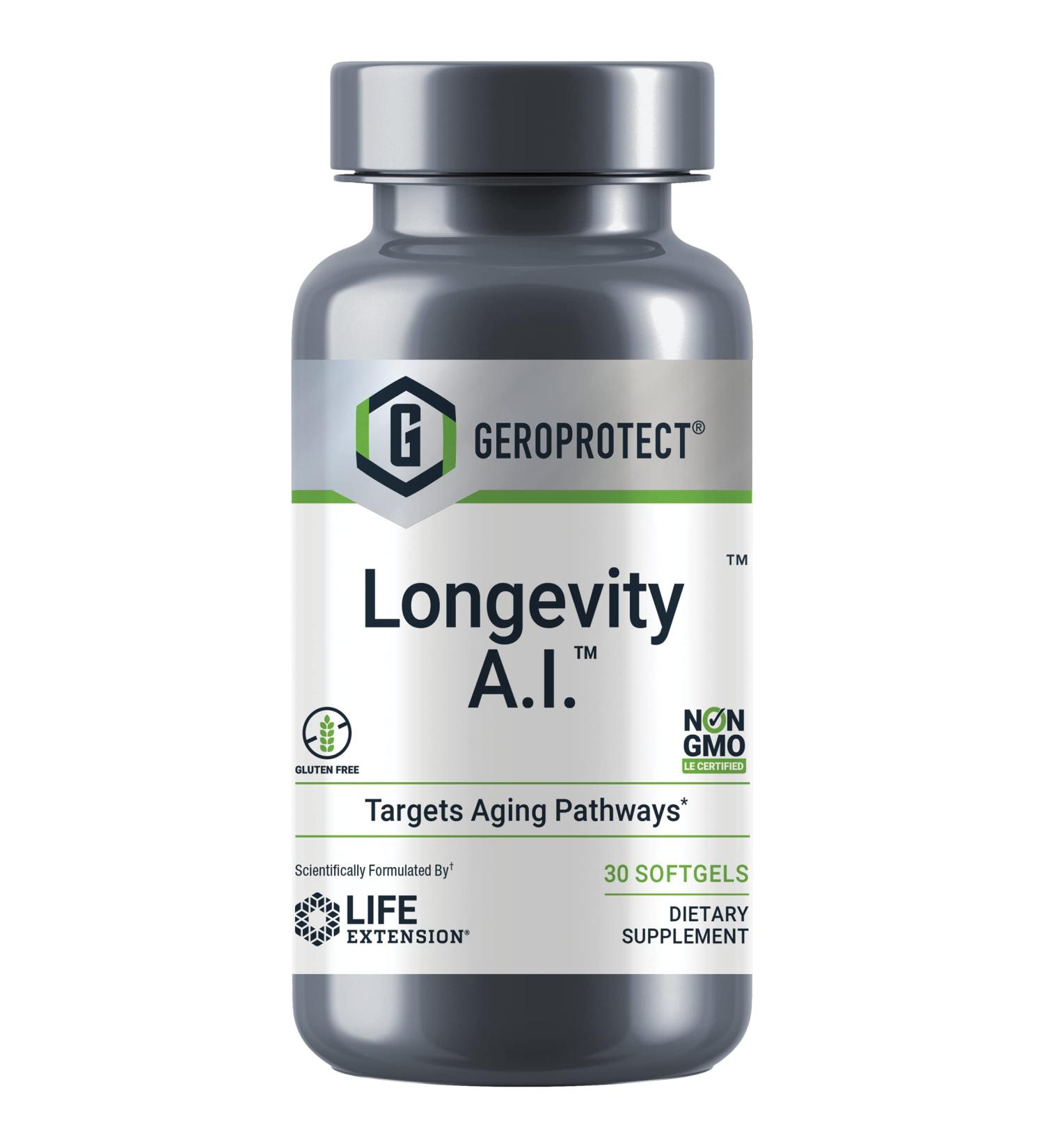 Life Extension GEROPROTECT Longevity A.I. - 30 Softgels for Anti-Aging Support - Buy Online on GoSupps.com