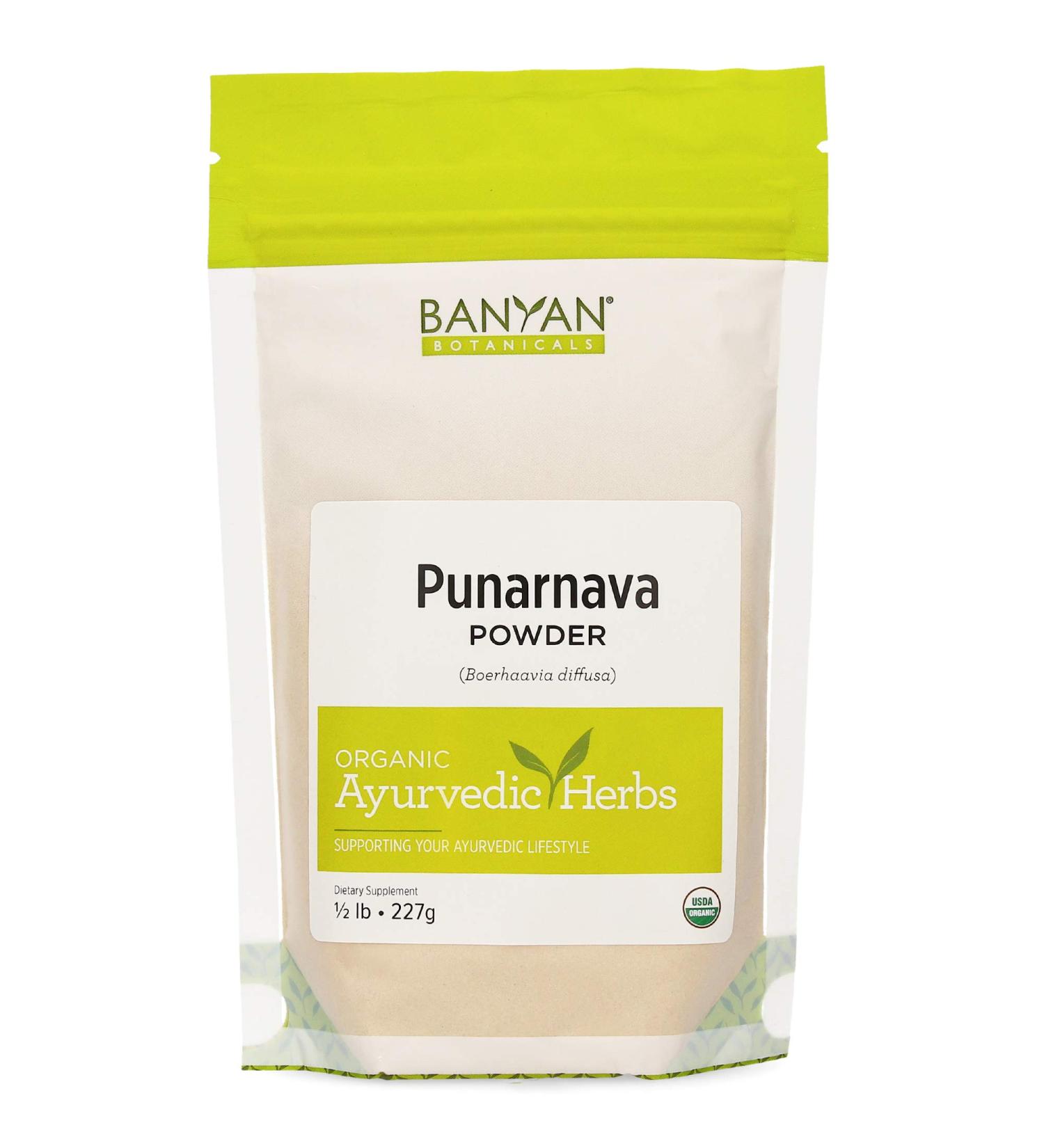 Banyan Botanicals Organic Punarnava Powder 1/2lb - Weight Management, Liver & Kidney Support - Non-GMO & Vegan - Buy Online on GoSupps.com