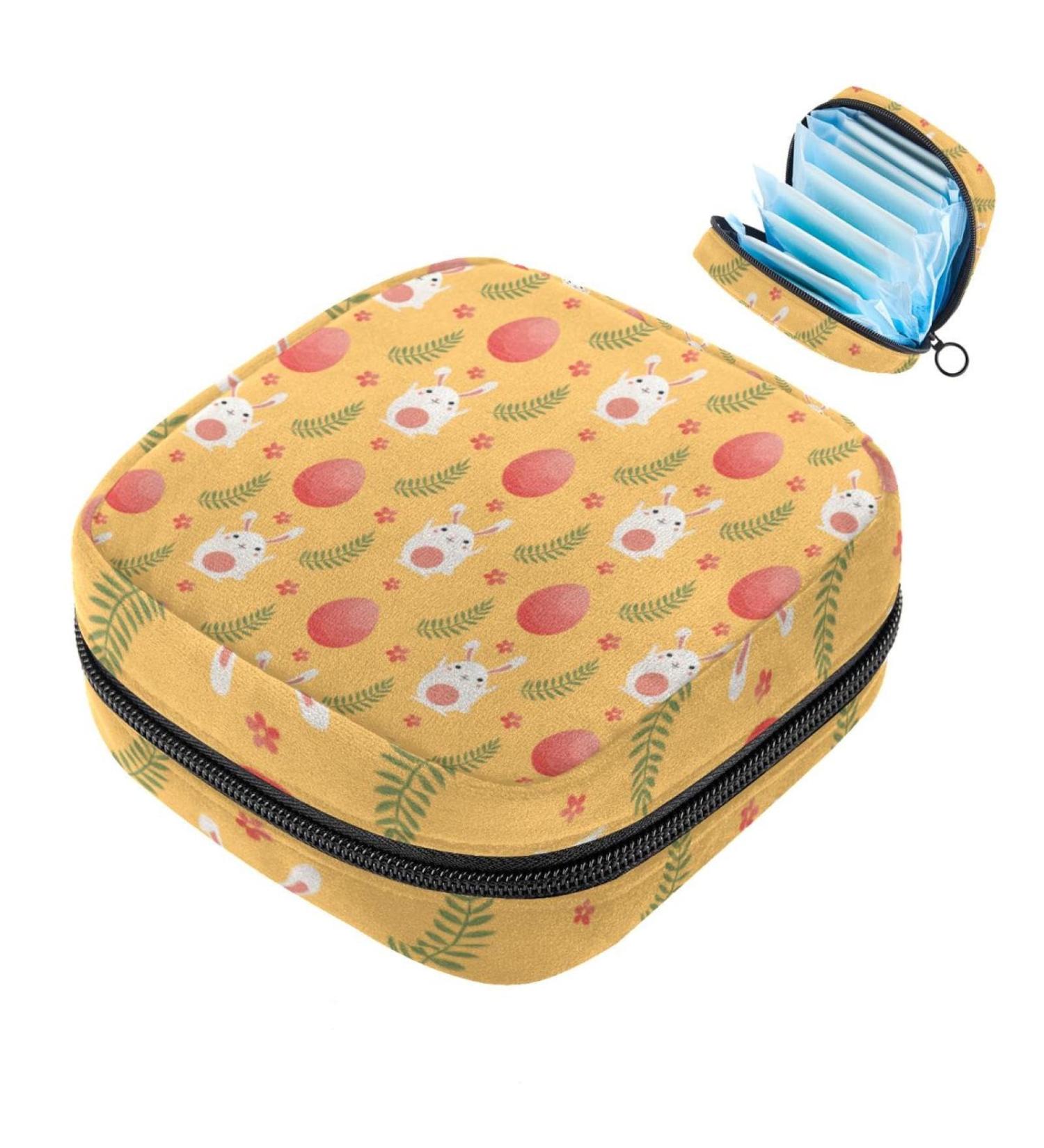 Flamingo Women's Zipper Bag - Large Menstrual Cup Storage for Period Inserts Panty Liners & Tampons - Multicolored Bag for Girls & Women - Buy Online on GoSupps.com
