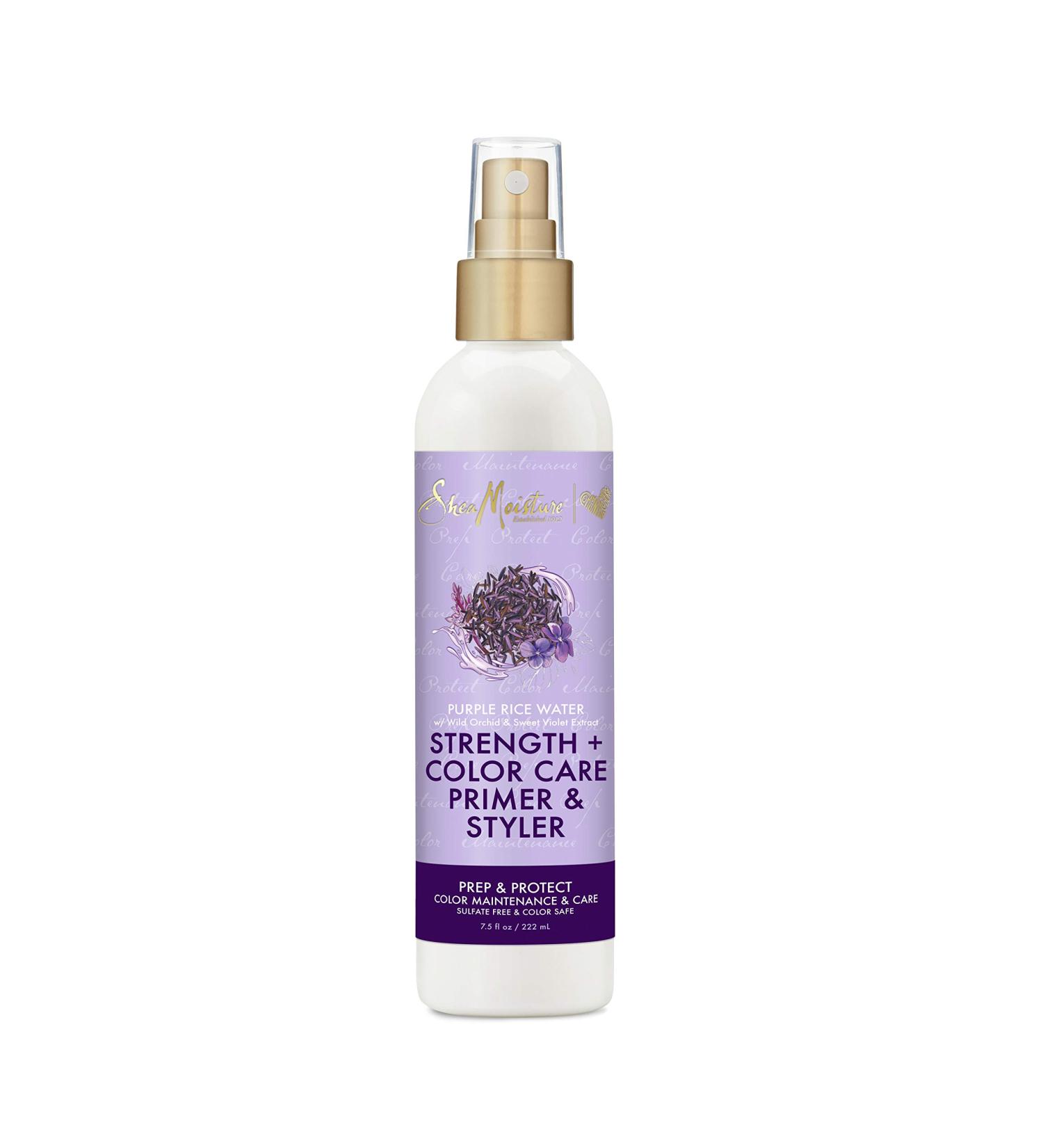 SheaMoisture Purple Rice Water Strength & Color Care Primer & Styler 7.5 fl oz | Nourish & Protect Hair - Buy Online on GoSupps.com