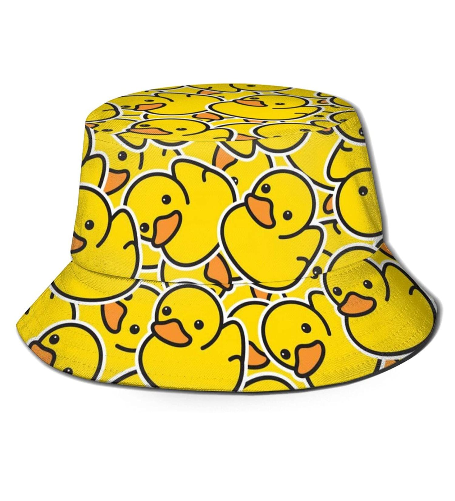 Rubber Duck Pattern Bucket Hat - Fashionable Sun Cap for Women and Men - Buy Online on GoSupps.com