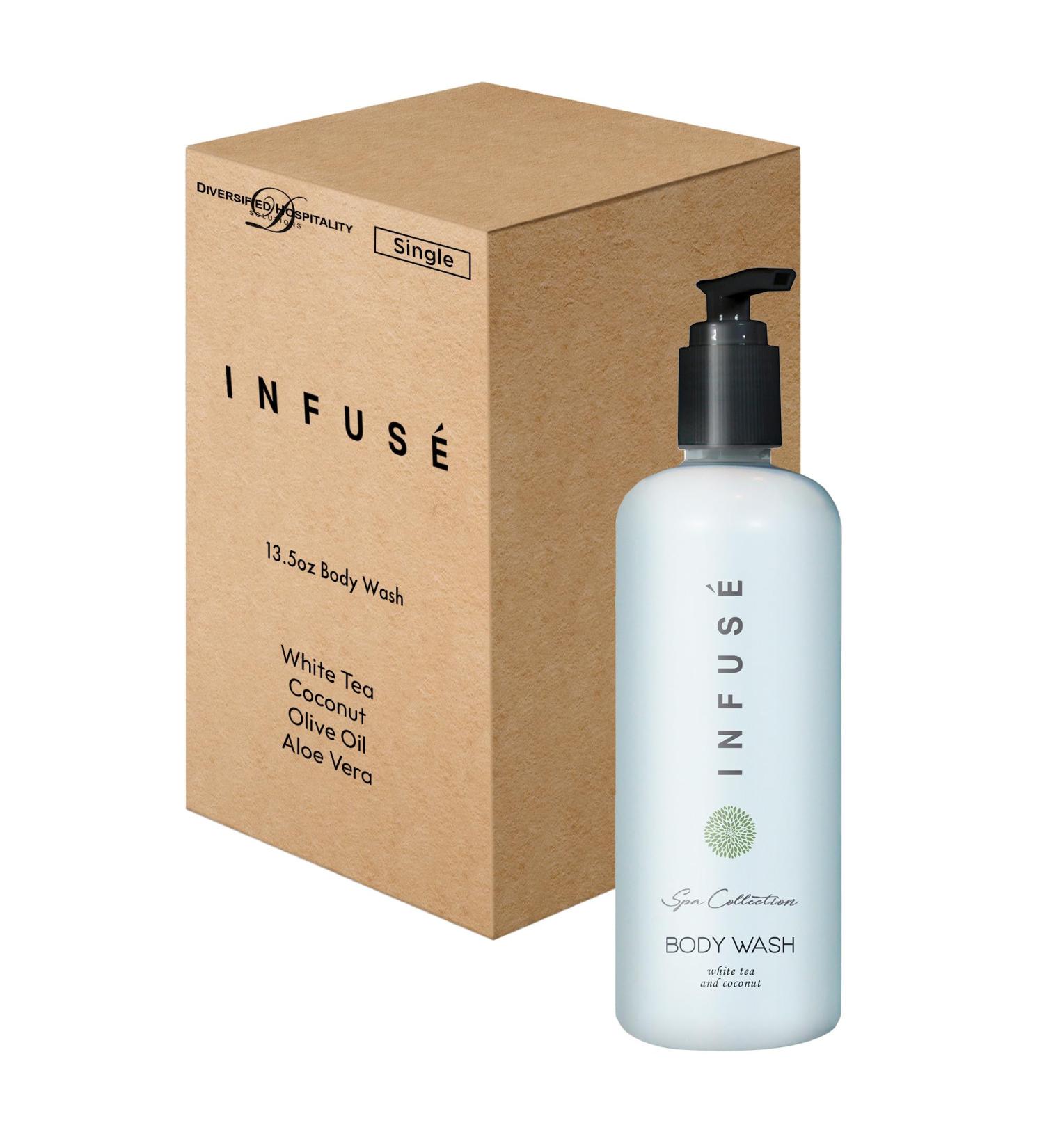 Terra Pure Infuse White Tea & Coconut Body Wash - 400 ml | Hydrating Skin Cleanser | International Shipping Available - Buy Online on GoSupps.com