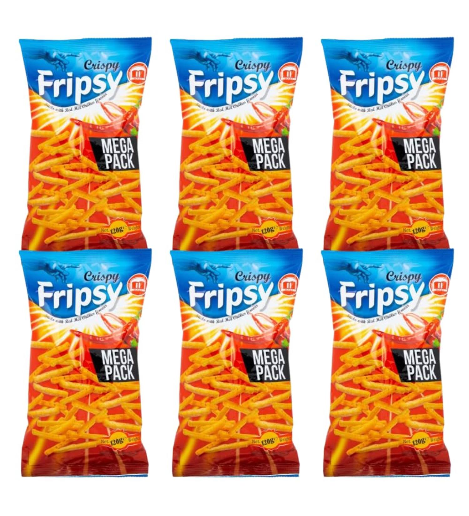 Fripsy Potato crisps Potato Sticks HACCP Halal Certified 120g | FabFinds Mug (6 Pack Red Hot Chilli) - Buy Online on GoSupps.com