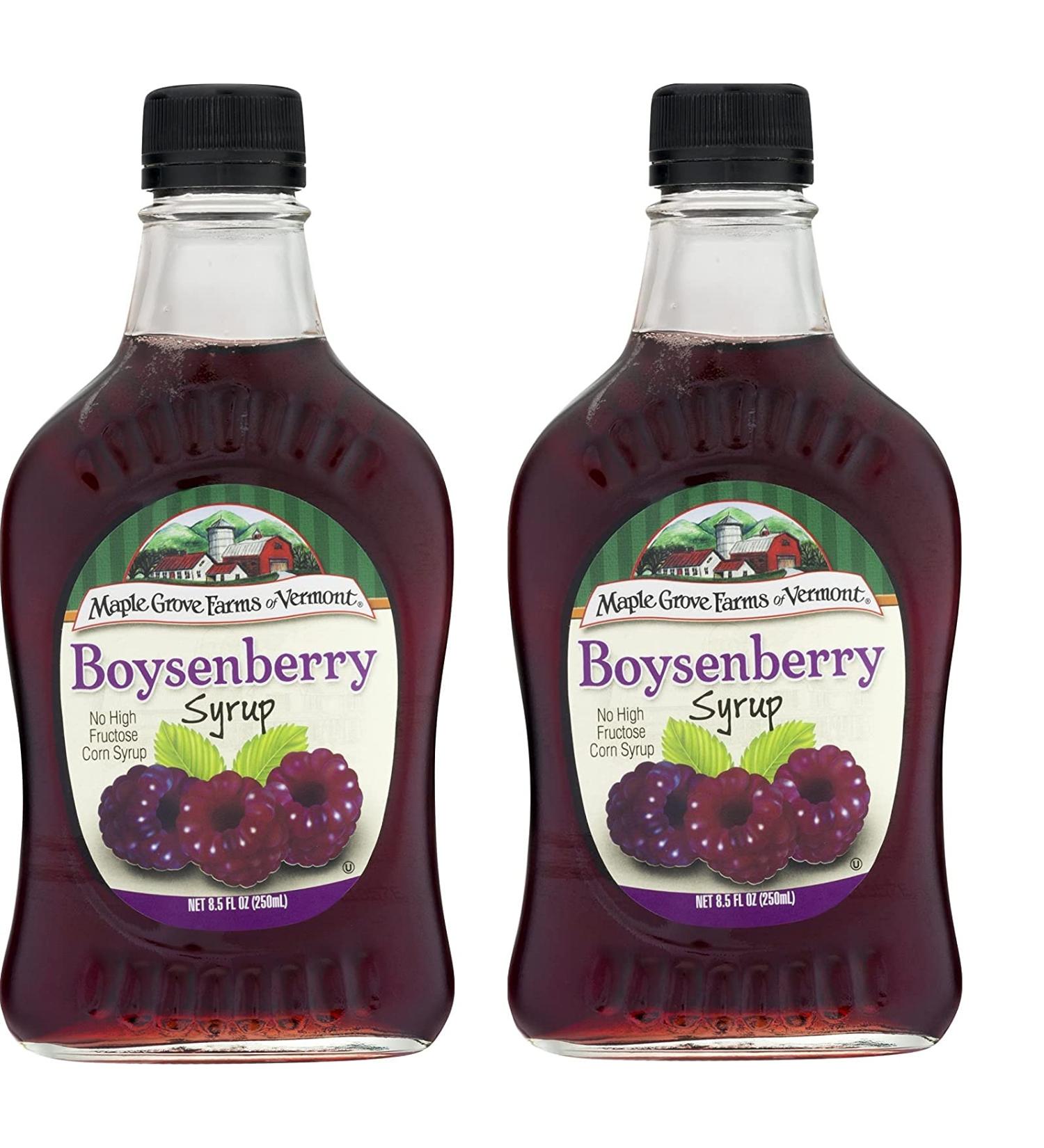 Maple Grove Farms, Boysenberry Syrup, 8.5 Ounce (2-Pack)