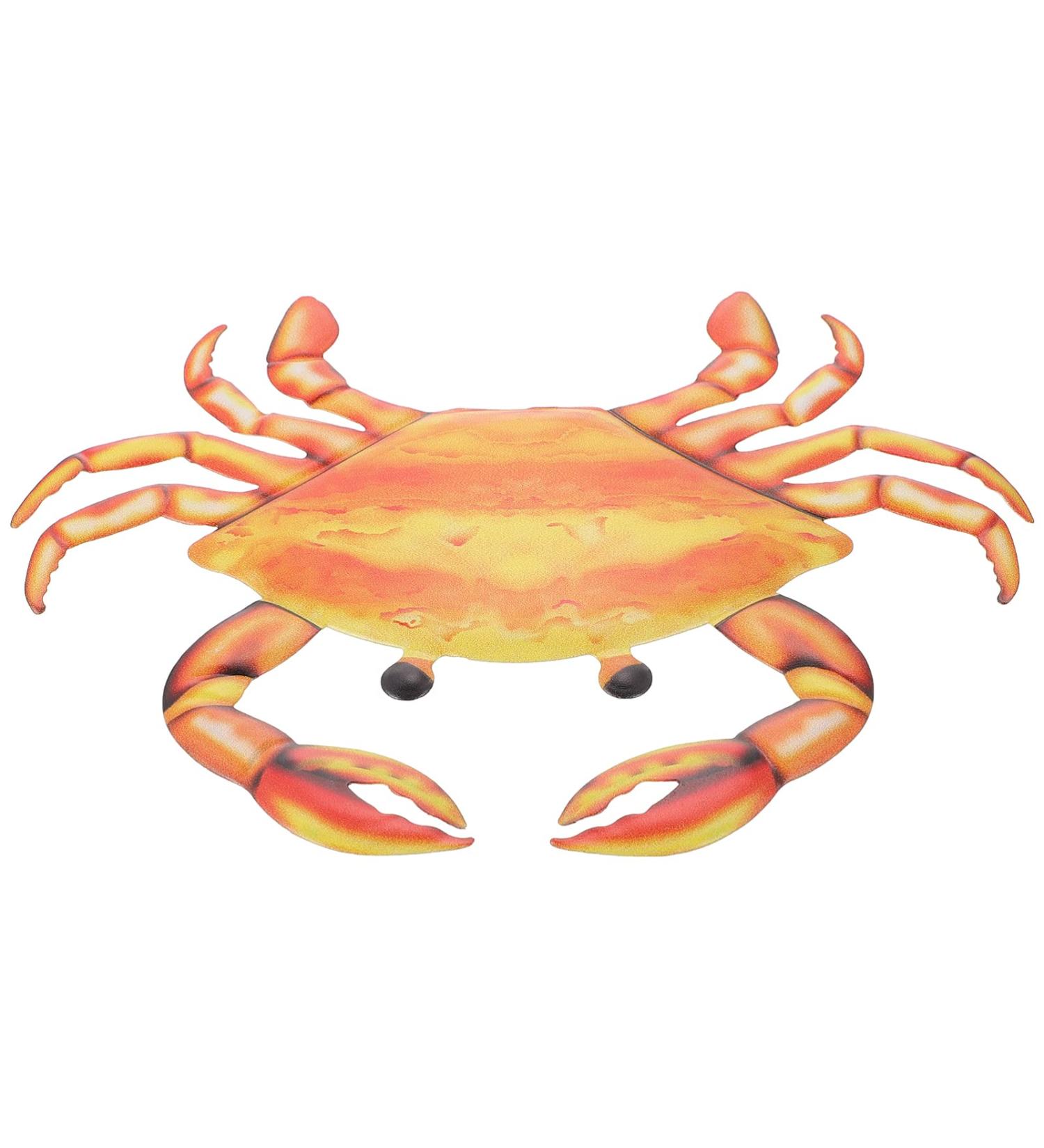ORFOFE Retro Decor 1Pc orange balloons treadmills home decor ocean ornaments bike Hanging Decor wall hanging Crab pedal Orange 25x15cm - Buy Online on GoSupps.com