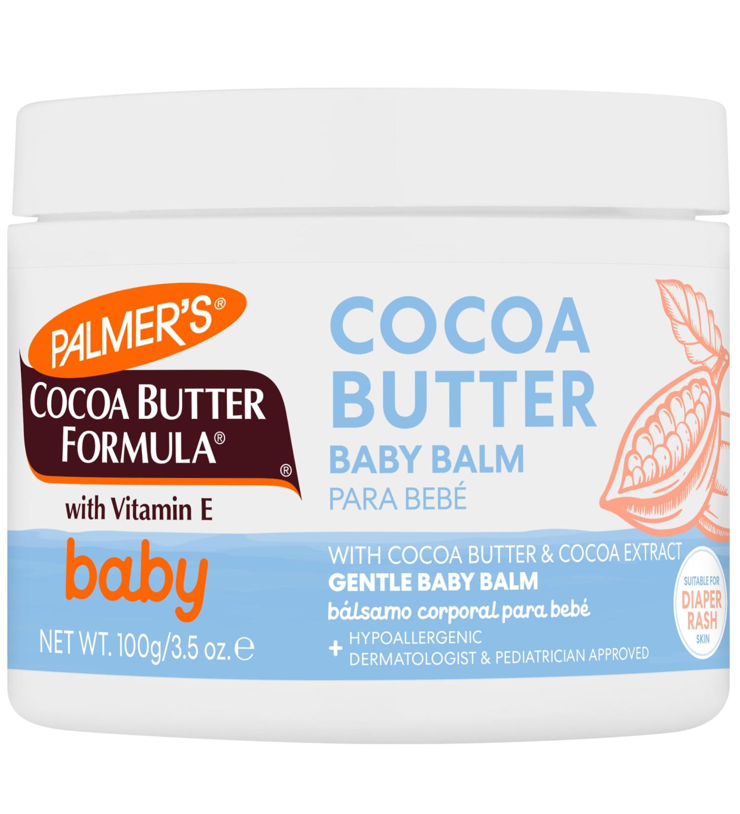 Palmer's Baby Balm - Cocoa Butter Formula Hydrating Cream for Dry Skin Eczema & Diaper Rash | 3.5 Oz Hypoallergenic 48Hr Moisture Dermatologist Tested - Buy Online on GoSupps.com