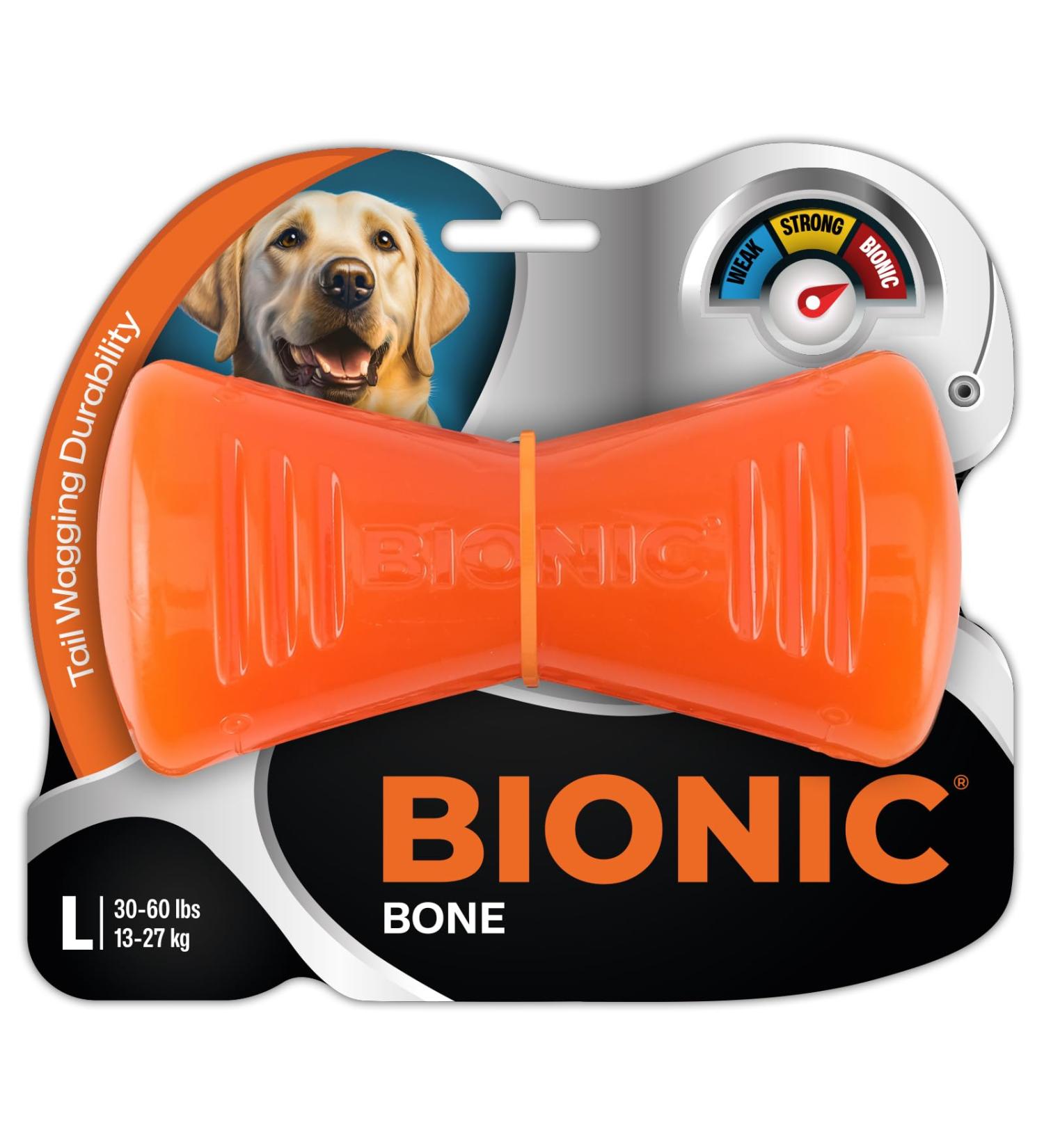 Shop Bionic Bone - Durable 15cm Dog Toy for Aggressive Chewers | International Shipping Available - Buy Online on GoSupps.com