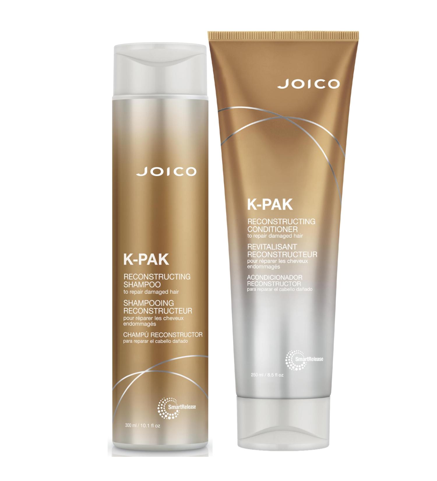 Joico K-Pak Reconstructing Shampoo and Conditioner to Repair Damage Cleansing and Conditioning Detangles Moisturize with Keratin Sulfate Free - Buy Online on GoSupps.com