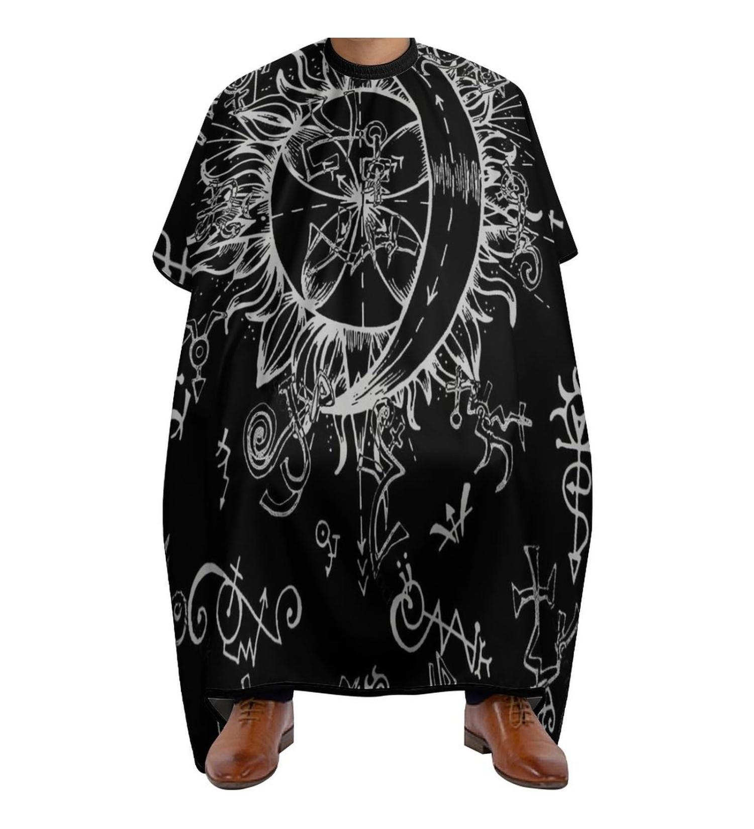 Buy Sun and Moon Haircut Capes - Water Resistant Salon Cape for Men | Stylish Hairdresser Gown - International Shipping Available - Buy Online on GoSupps.com