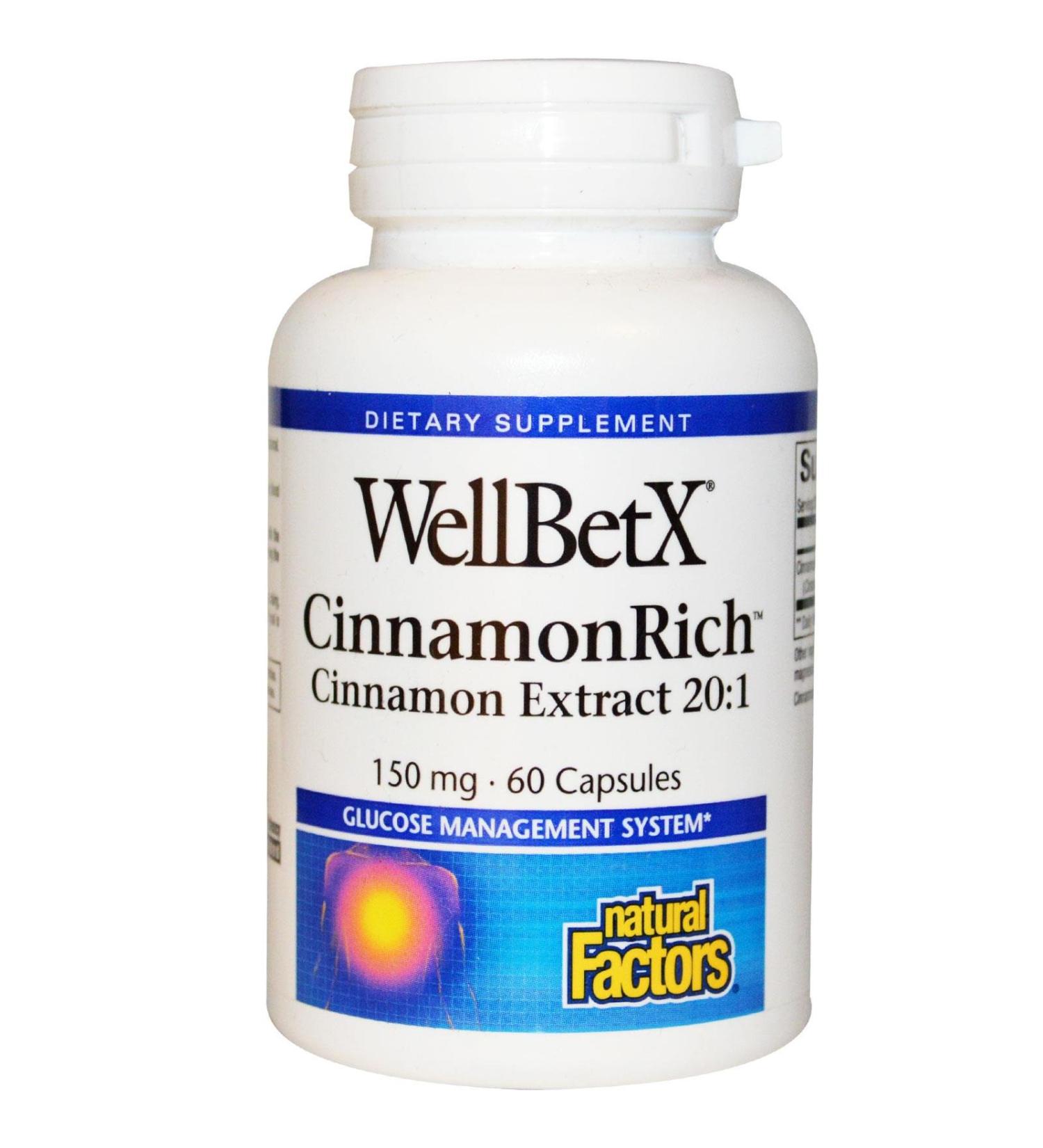 WellBetX Cinnamon Extract 60 Caps