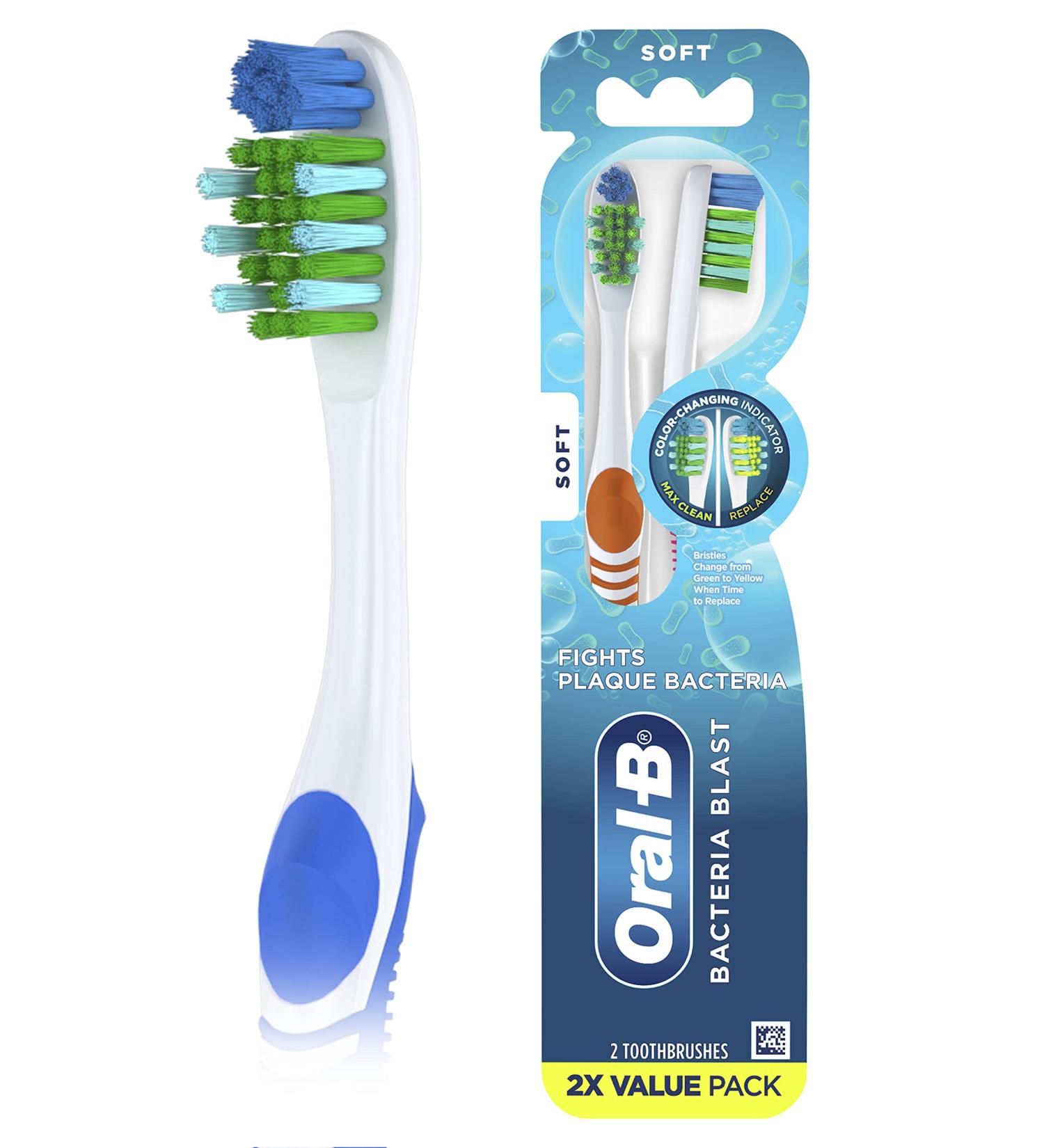 Oral-B Complete Deep Clean Toothbrushes  Soft  2 Count Soft 2 Count (Pack of 1)