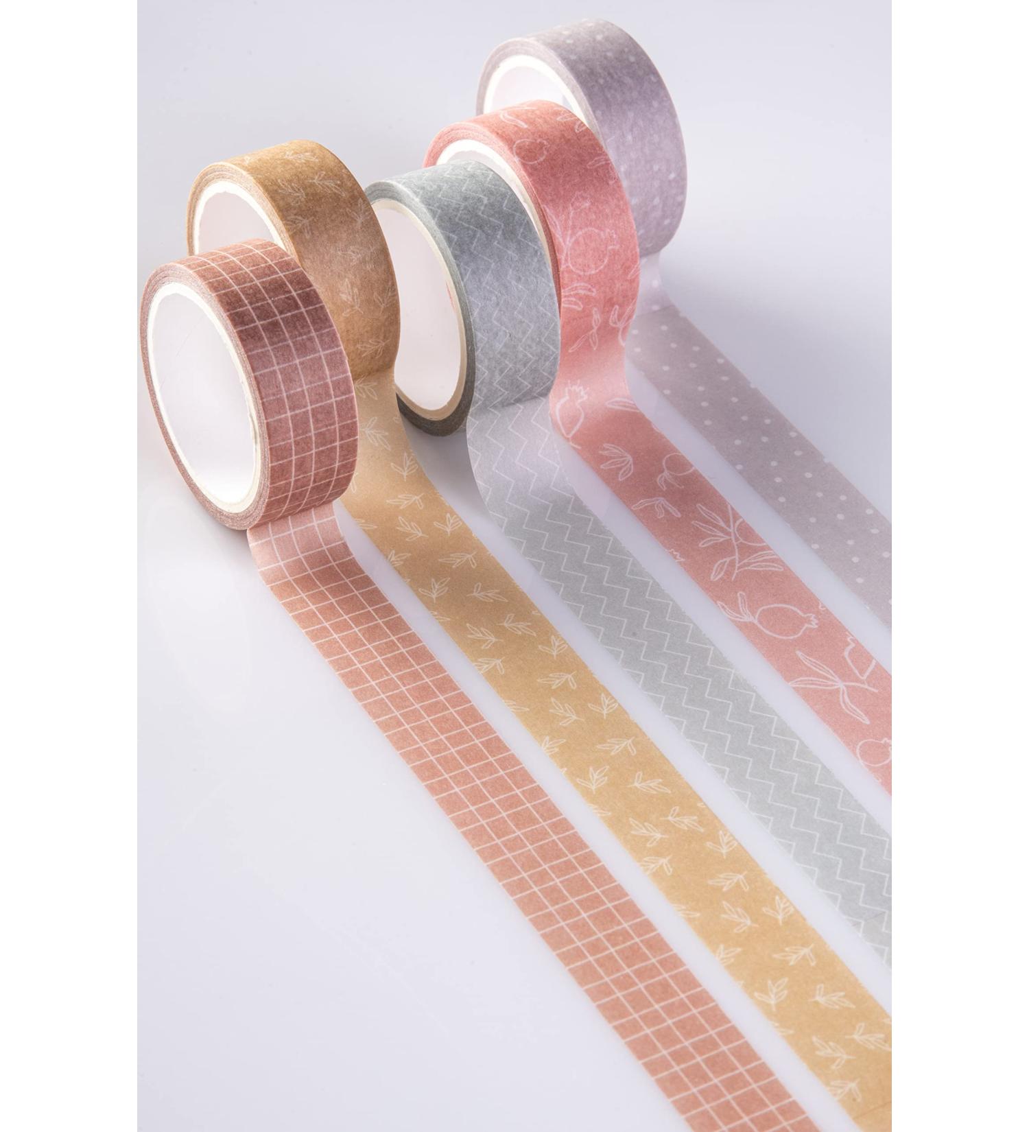 DIVERSEBEE Pastel Washi Tape Set - 5 Rolls Decorative Craft Tape for Scrapbooking, Journaling & Gift Wrapping (Forest) - Buy Online on GoSupps.com