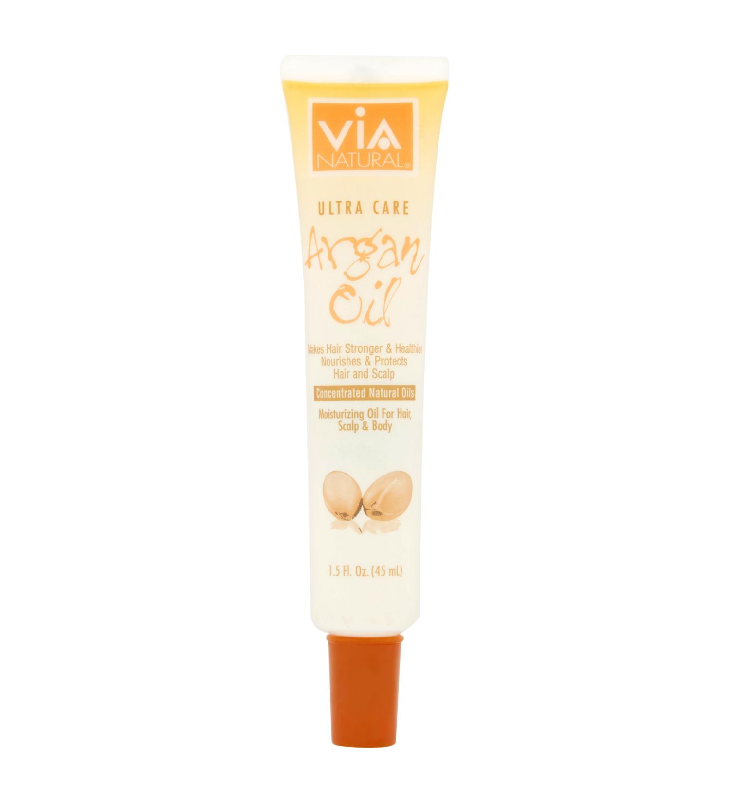 Via Natural Ultra Care - Argan Oil Promotes hair growth makes hair stronger and healthier concentrated natural oil moisturizer moisturizing oil nourishment