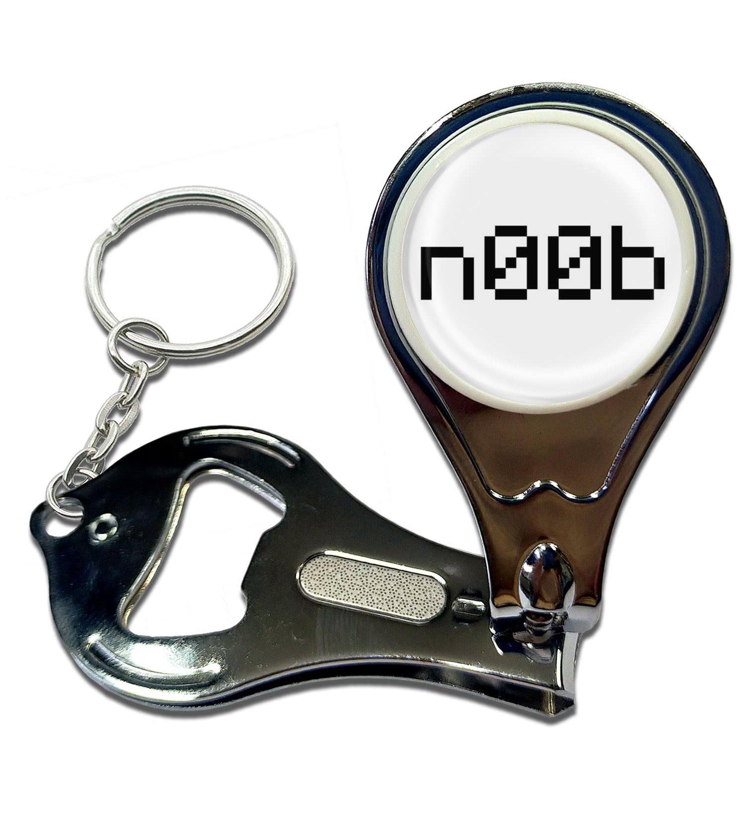 BadgeBeast.co.uk n00b - Key Ring Bottle Opener and Nail Clipper - Buy Online on GoSupps.com