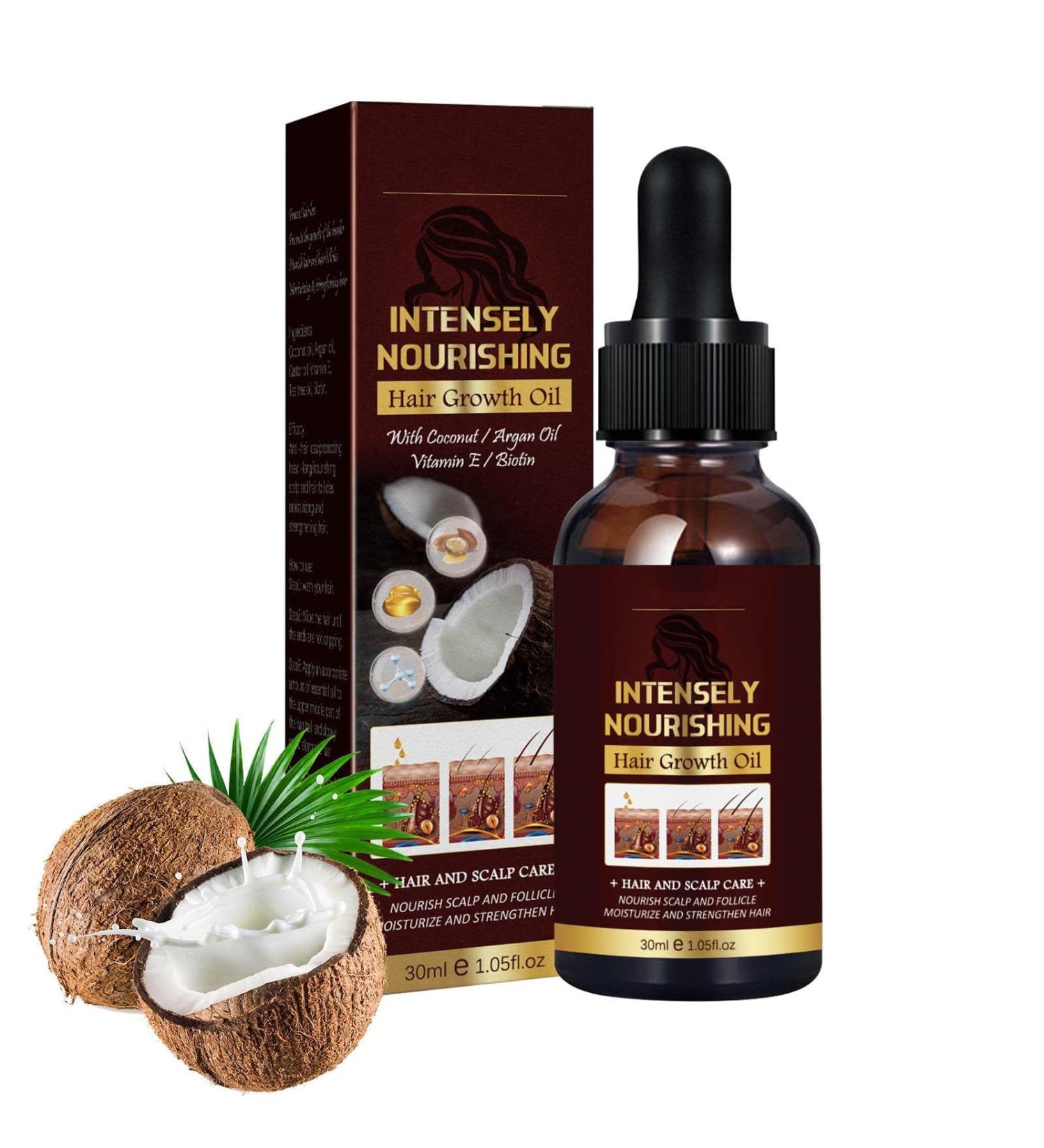  Raxove Coconut Hair Growth Oil Natural Hair Regrowth Oil 30ml for Women Men - Nutrition Hair Products to Improve Hair Health - Buy Online on GoSupps.com