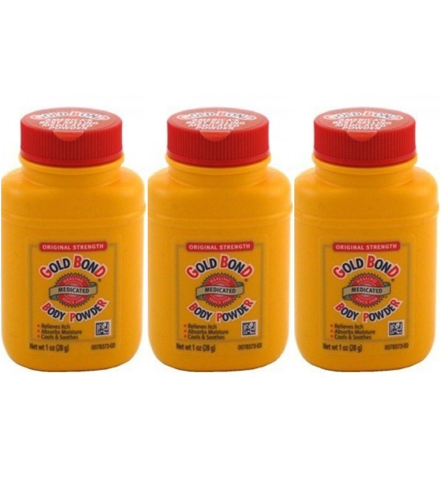 Gold Bond Medicated Powder 1 Ounce Travel Size (Pack of 3)