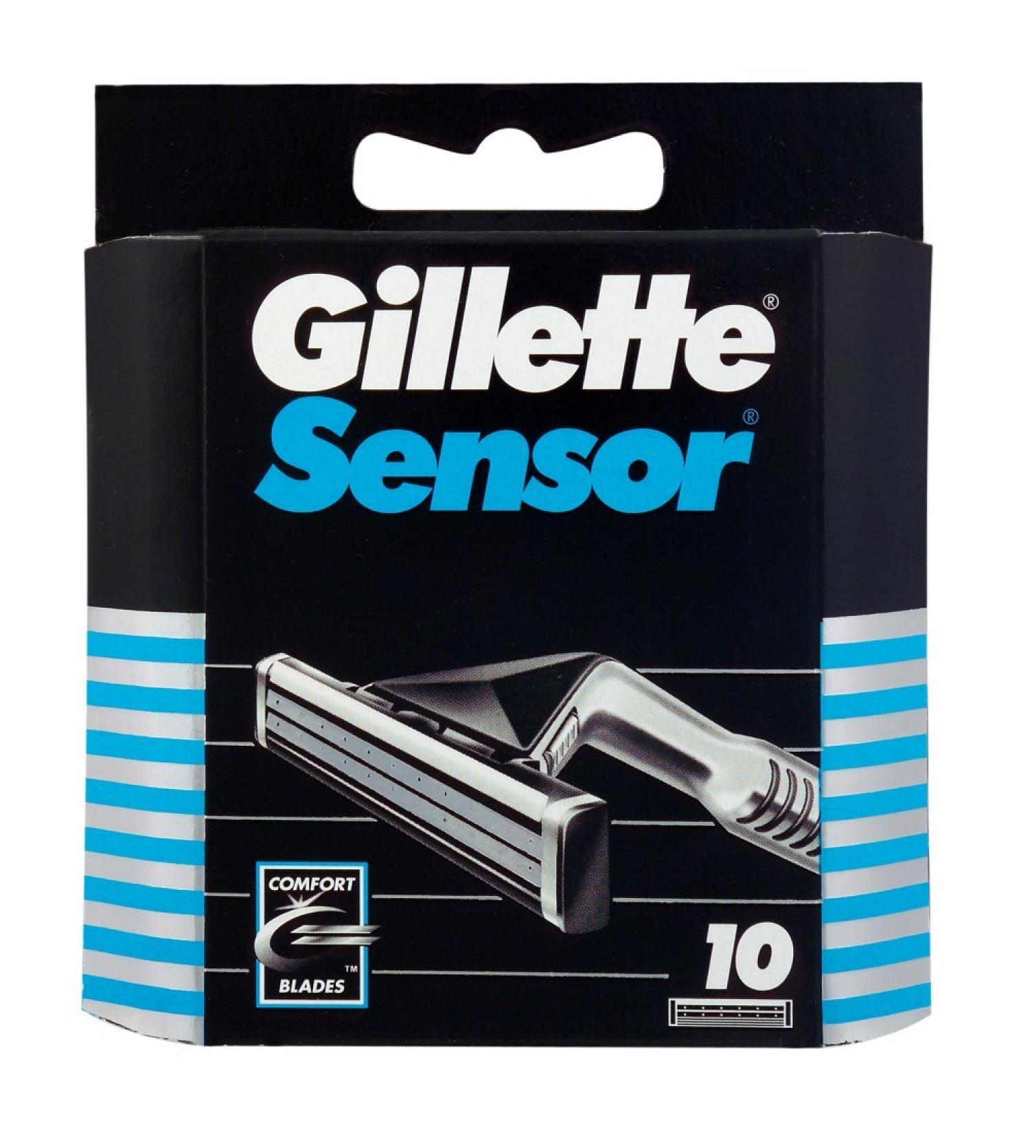 Gillette Sensor 10 Pack Refill Razor Blade Cartridges - High Performance Shaving Blades - Buy Online on GoSupps.com