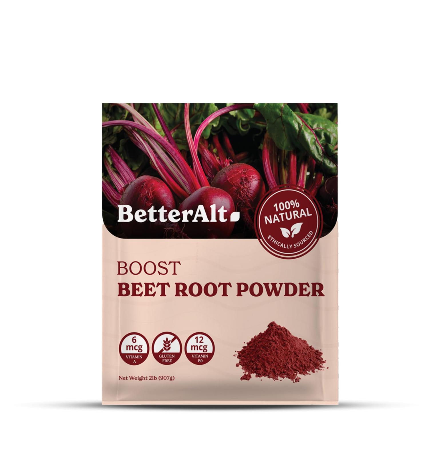 Better Alt Organic Beet Root Powder USDA Certified - Nitric Oxide Supplement Beet Juice Powder Superfood Beetroot Supplement 225 Servings 2 lb 32 Ounce (Pack of 1) - Buy Online on GoSupps.com