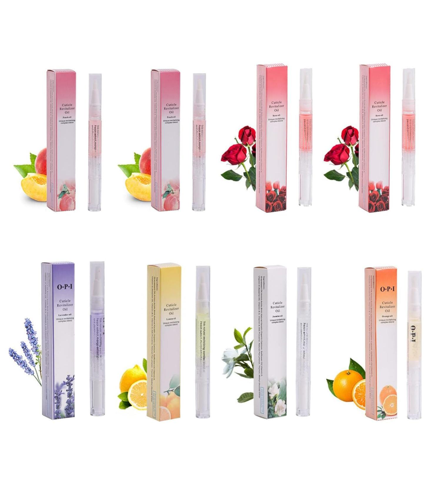 ILOVMUP 8 PCS Cuticle Oil Pen for Nail Repair Scented Nail Strengthener for Thin Nails and Growth Organic Nail Oil Pen Nail Care Pen Products for Damaged Nails - Buy Online on GoSupps.com