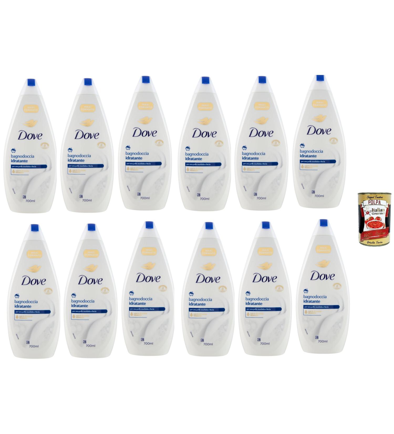  Italian Gourmet E.R. Dove Hydrating Shower Gel Bath Foaming Bath 12 x 700 ml + Italian Gourmet Pulp 400 g - Buy Online on GoSupps.com