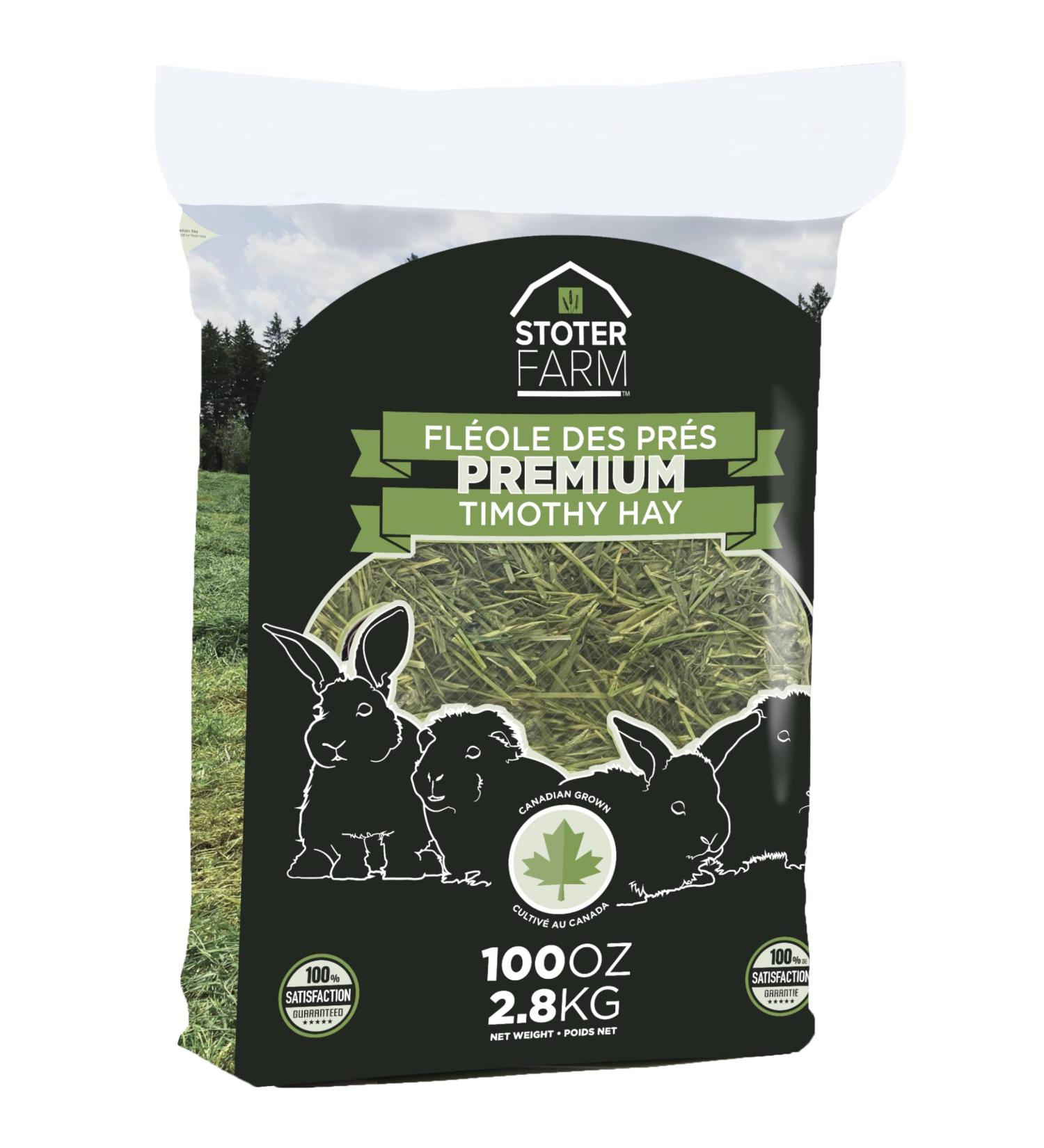 Timothy Hay 6.25 lb. by Stoter Farms 100% Canadian. Hay for Rabbits Guinea Pigs Chinchilla and Other Small Pets 2.83 kg (Pack of 1) - Buy Online on GoSupps.com