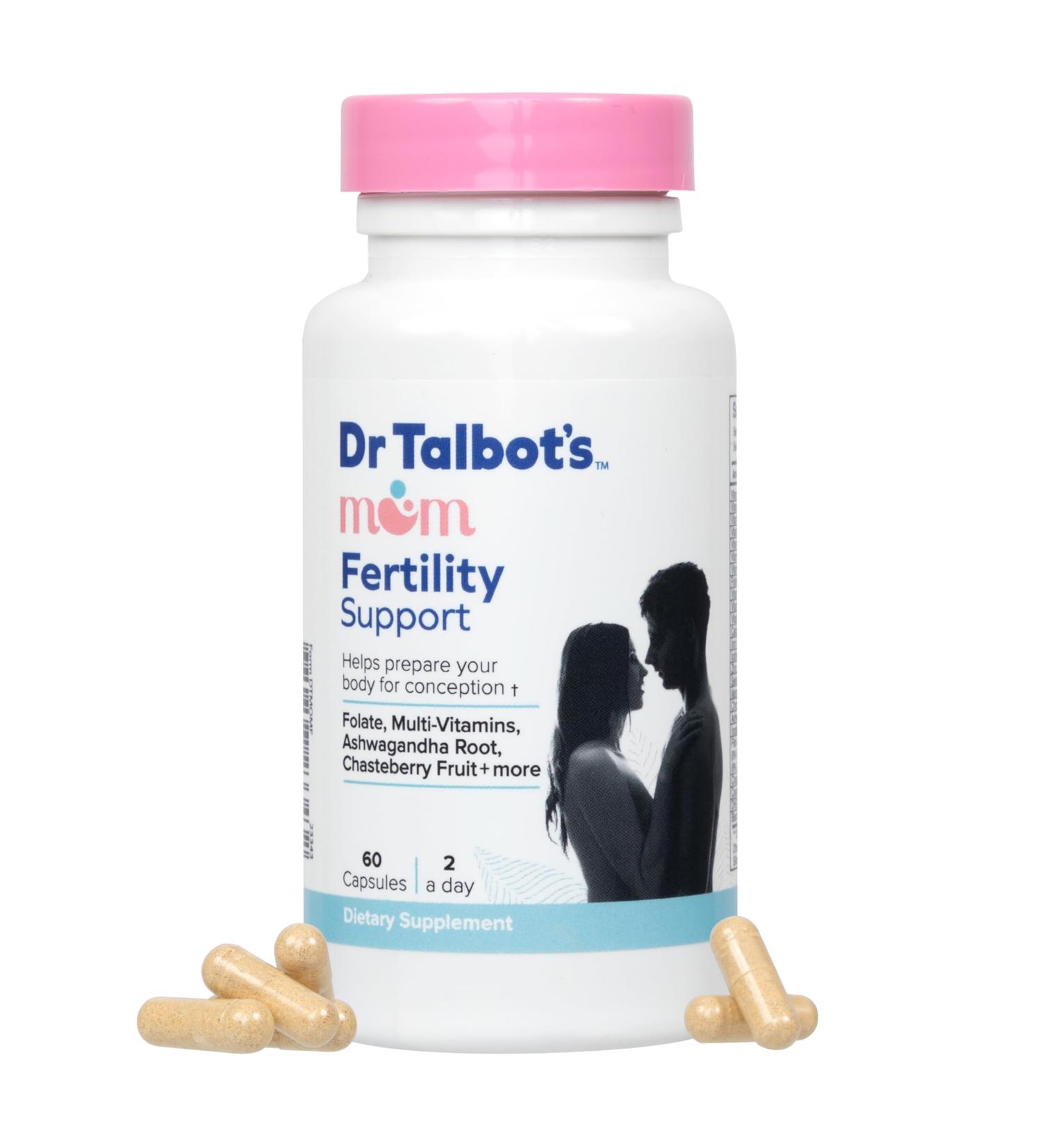 Dr. Talbot's Mom Fertility Support Multi-Vitamins - Aids Ovulation and Prepares Body for Conception - 60 Capsules - Buy Online on GoSupps.com