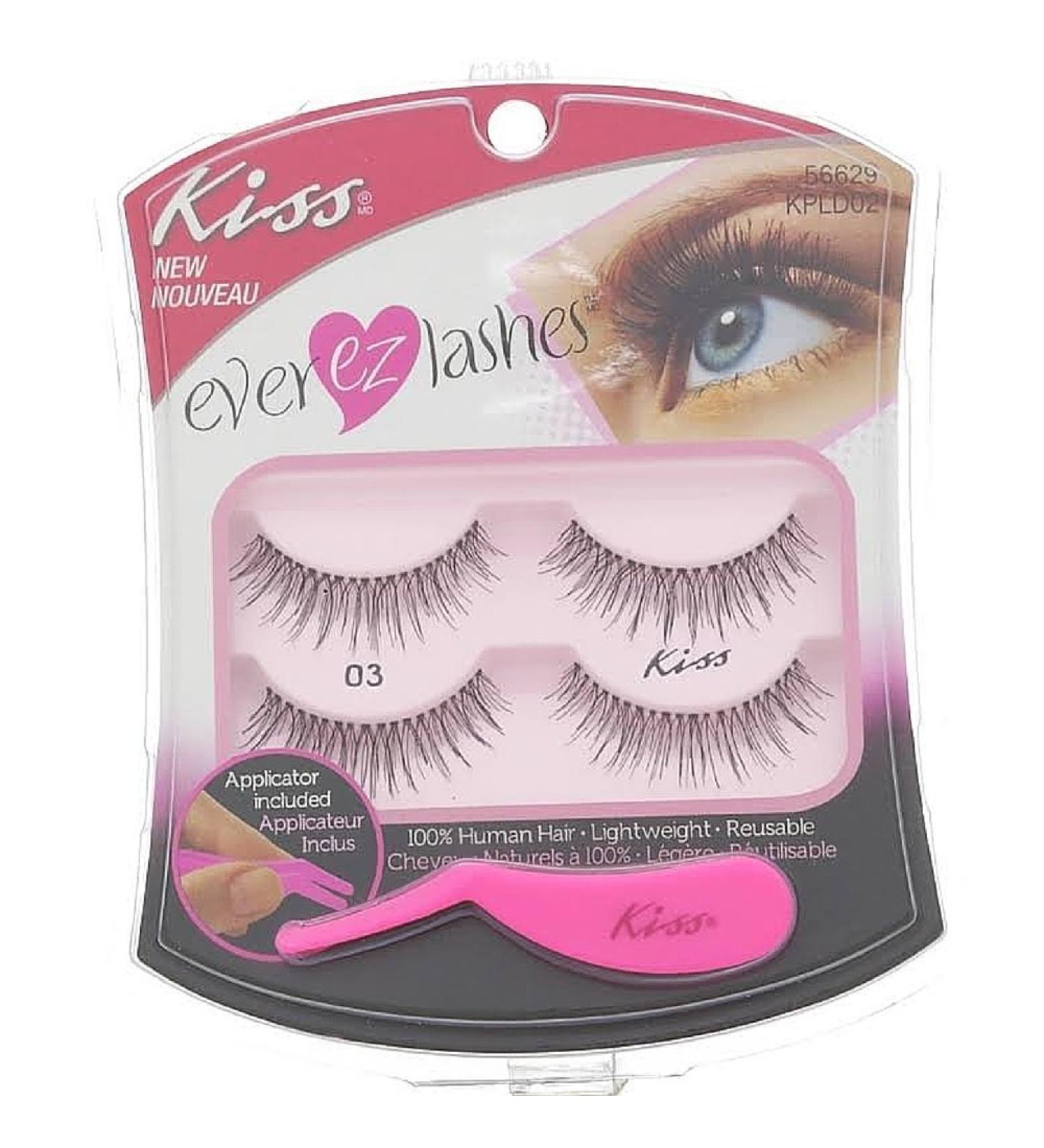 KISS Ever Ez Eyelashes 2 pairs (Pack of 3)
