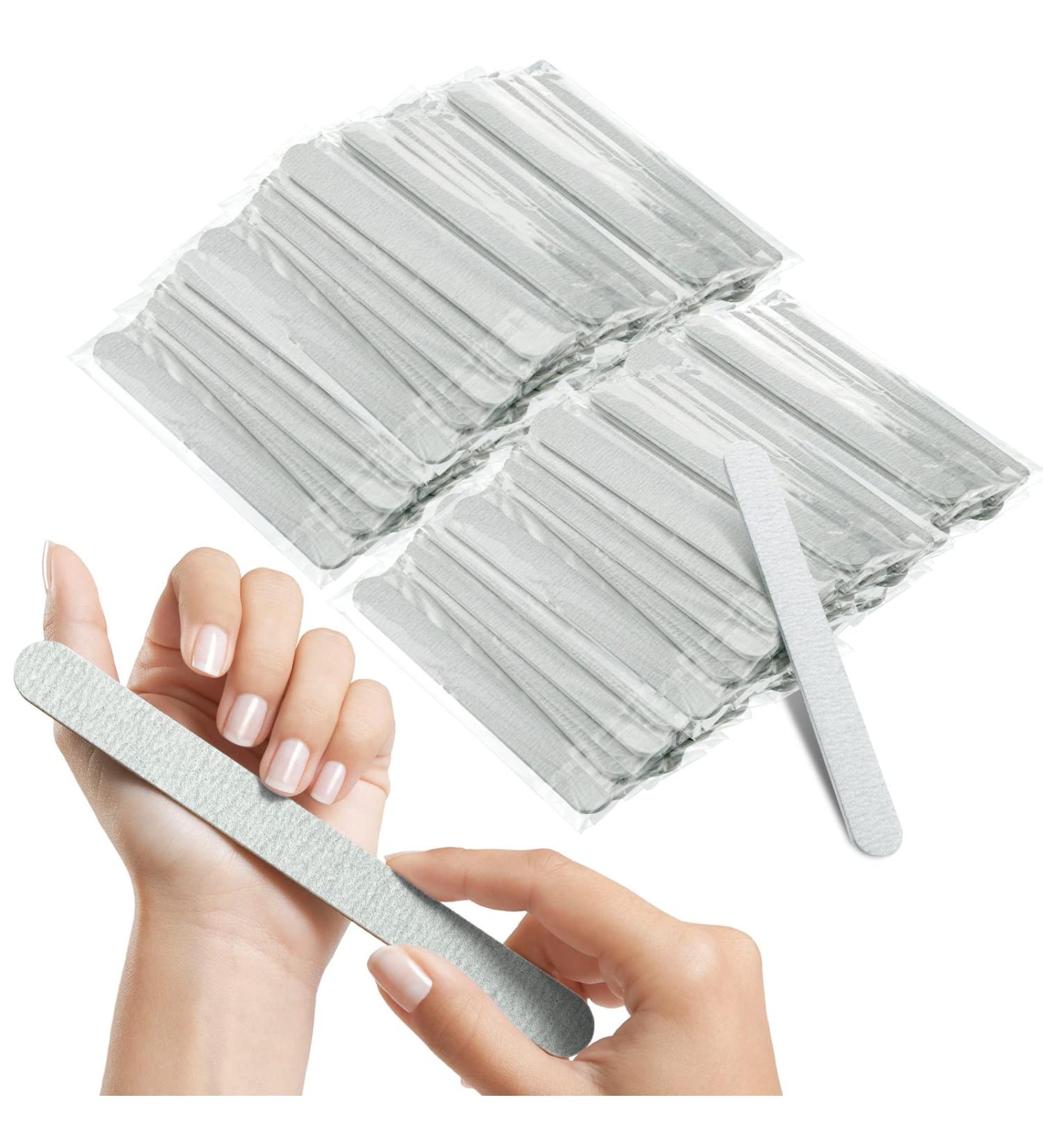 Grit Nail Buffers Files 100/180 - 100 Pcs Double Sided Emery Board for Manicure Pedicure - Nail Buffering Fingernail Files for Home Salon Supplies - Buy Online on GoSupps.com