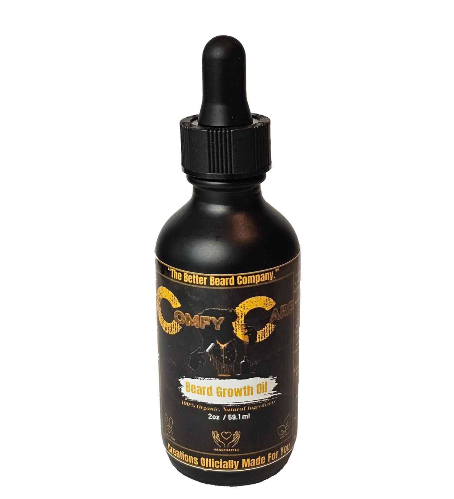 Comfy Care Beard Growth Oil for Men - All-Natural Beard Softener & Moisturizer for All Beard Types - Strengthens & Nourishes - Buy Online on GoSupps.com