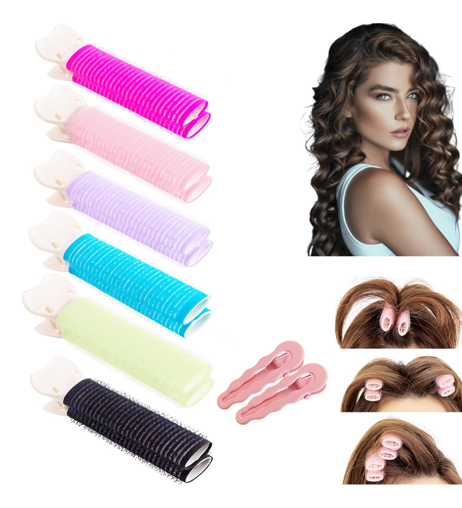 8Pcs Volumizing Velcro Hair Clips for Instant Hair Volume - Women's Styling DIY Root Clips - Buy Online on GoSupps.com