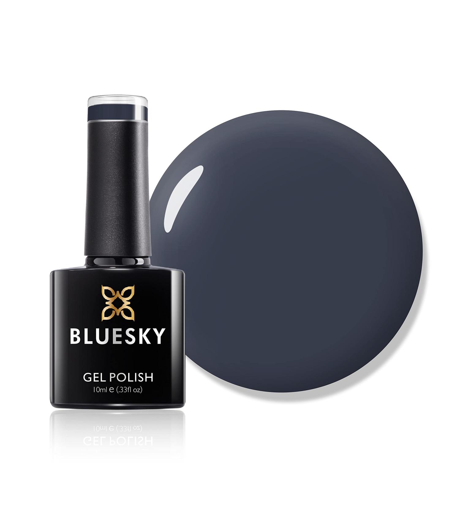 Bluesky Gel Nail Polish Asphalt 80531 Charcoal Dark Grey Long Lasting Chip Resistant 10 ml (Requires Drying Under UV LED Lamp) - Buy Online on GoSupps.com